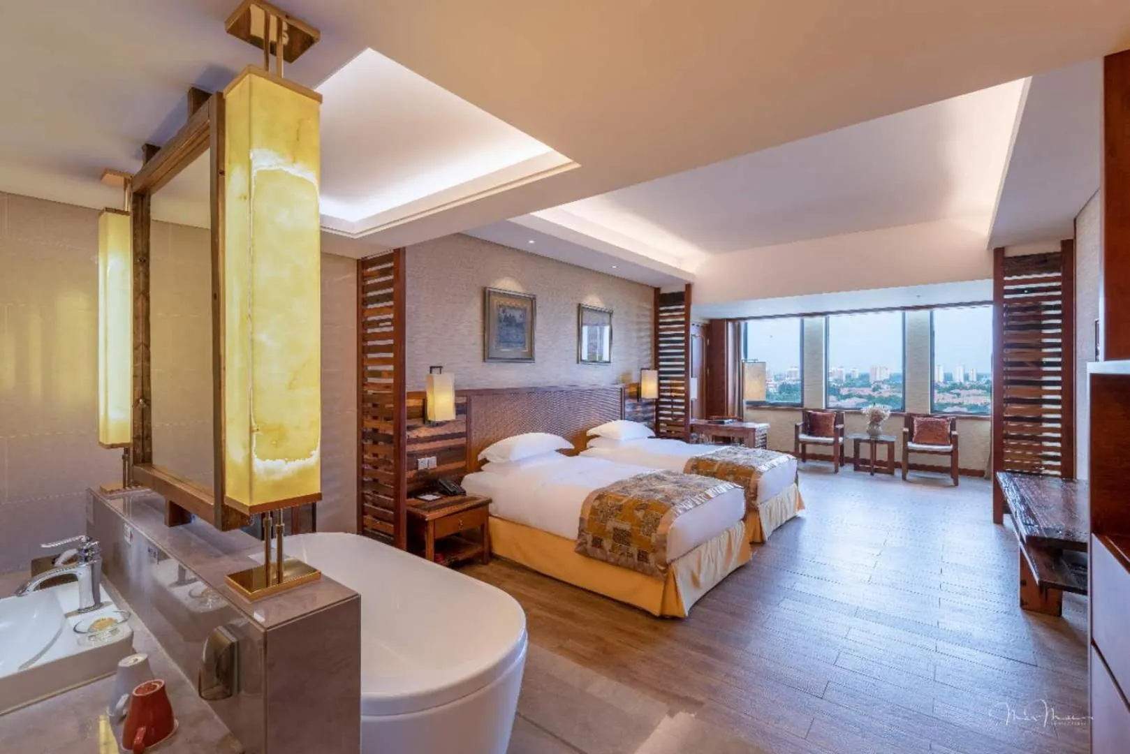 Bed in Grand Metropark Longxi Conference Center Beijing