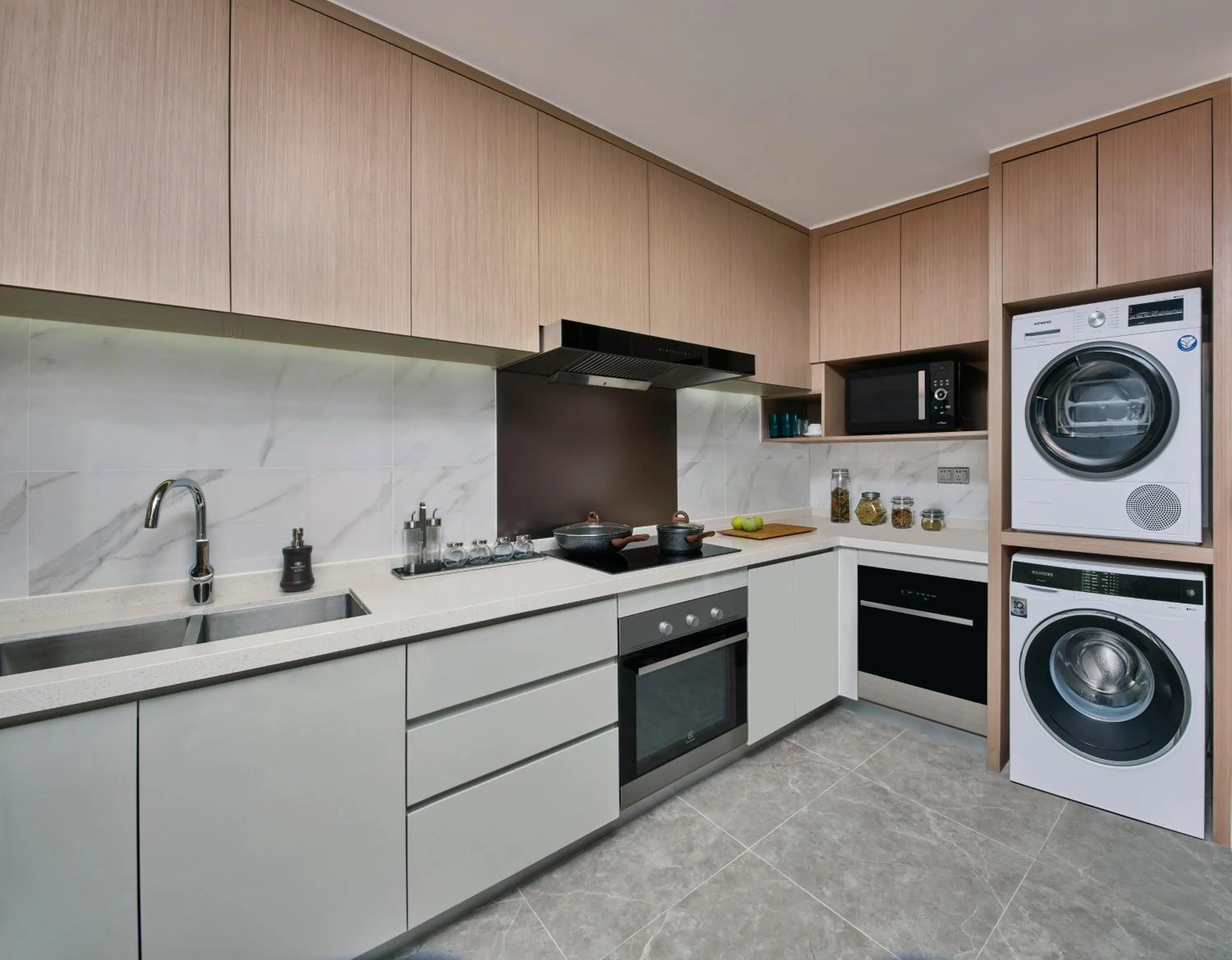 Kitchen or kitchenette in Somerset Bio-Island Guangzhou