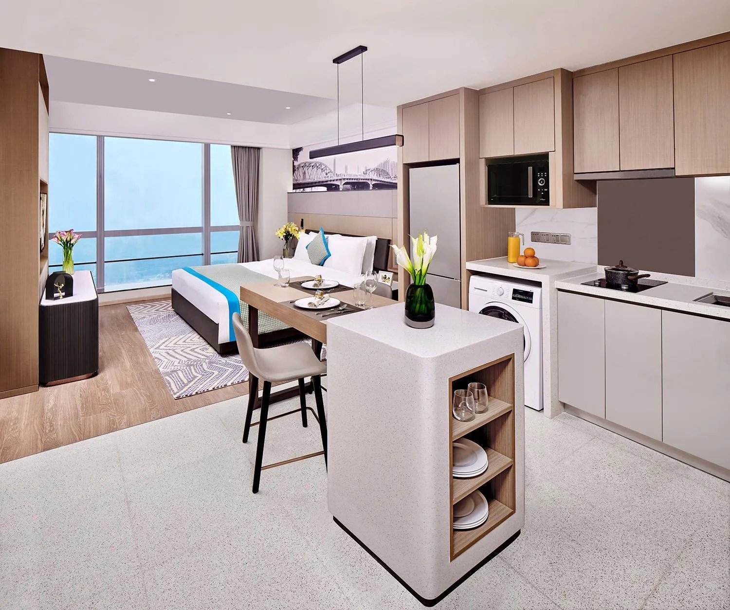 Dining area in Somerset Bio-Island Guangzhou