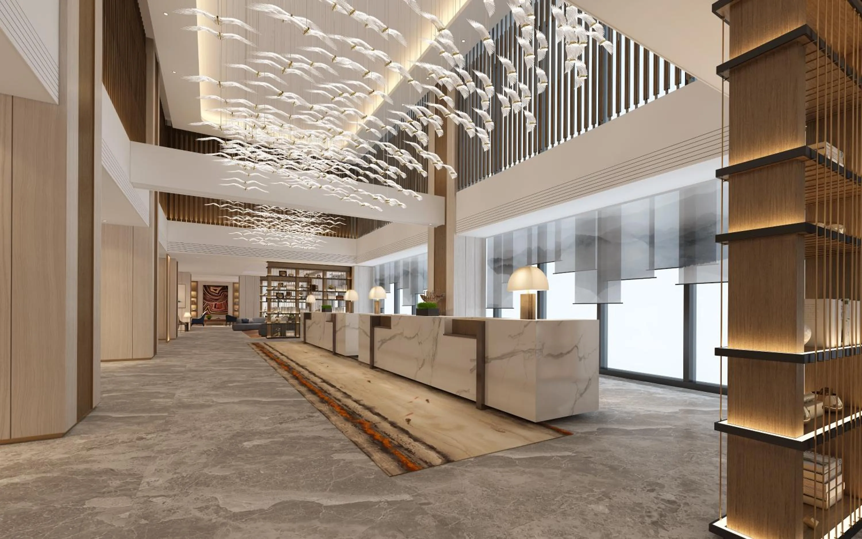 Lobby or reception in Somerset Bio-Island Guangzhou