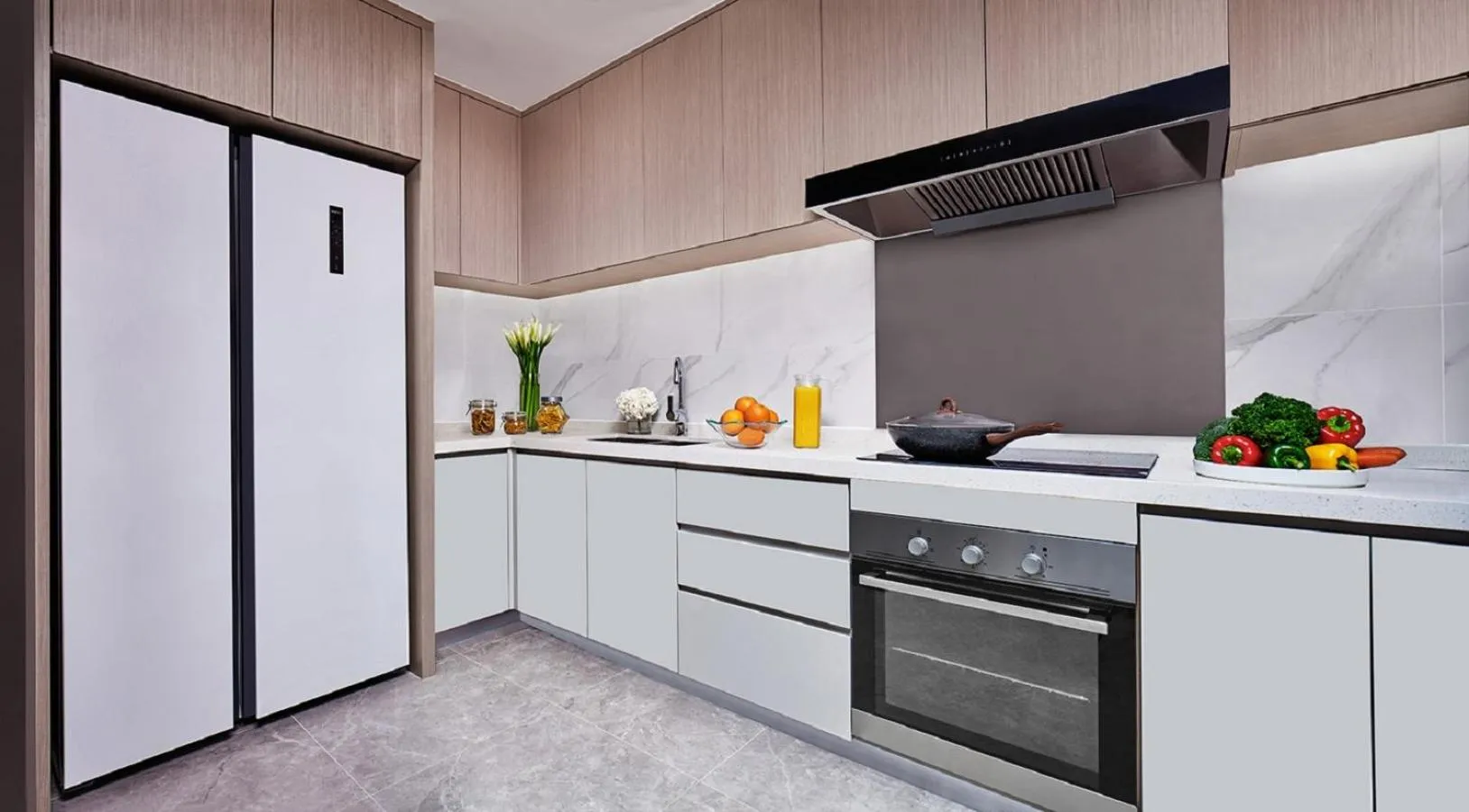 Kitchen or kitchenette in Somerset Bio-Island Guangzhou