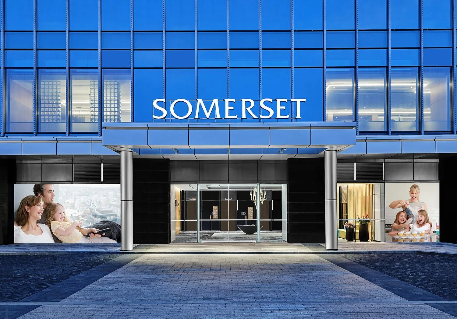 Facade/entrance in Somerset Bio-Island Guangzhou