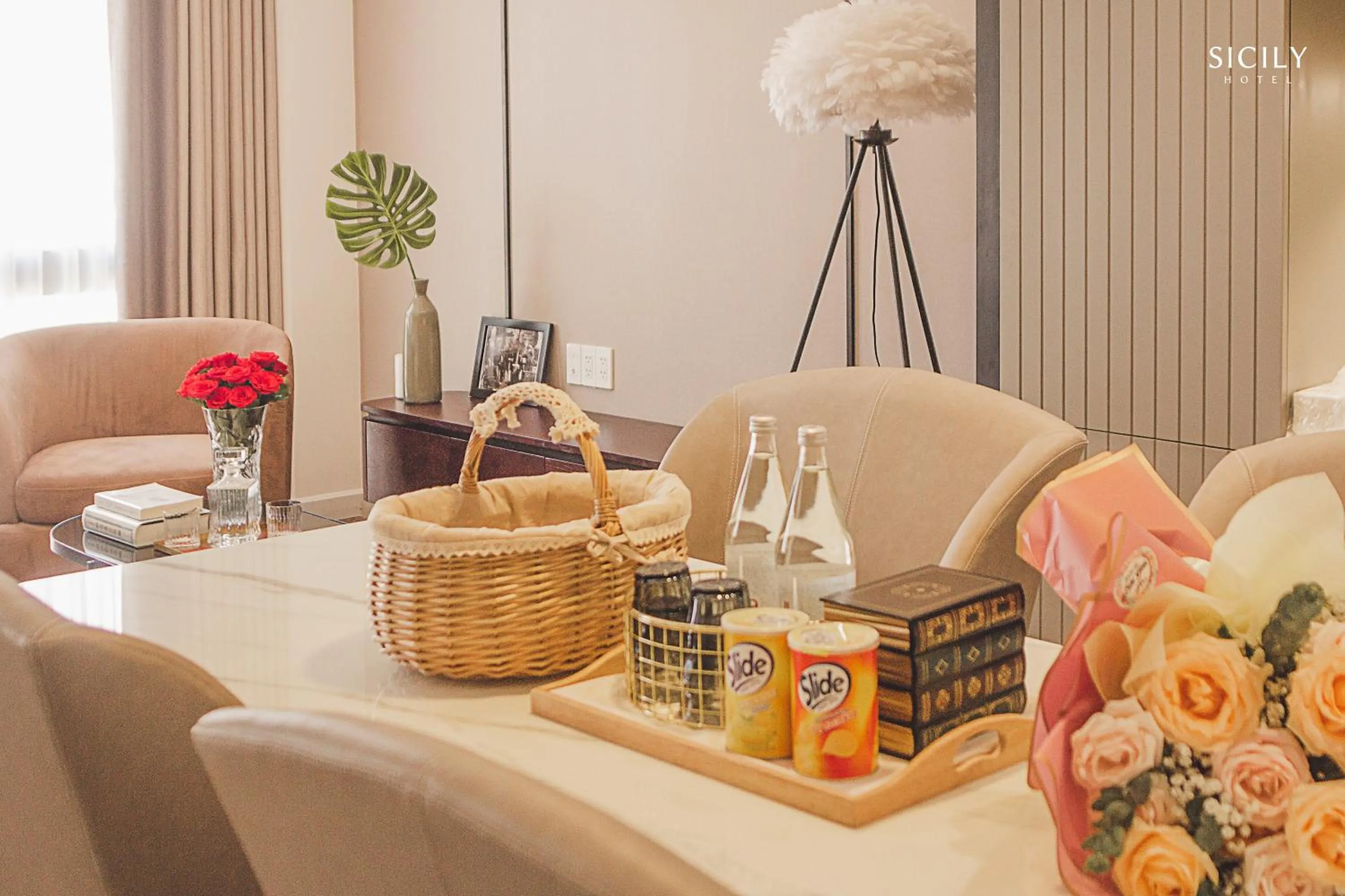 Seating area in Sicily Hotel Grand World Phú Quốc