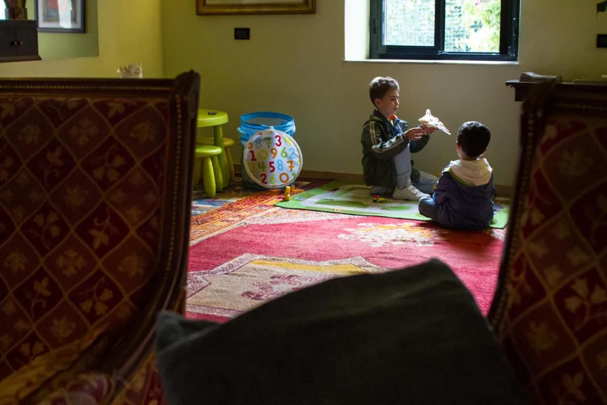 Communal lounge/ TV room in Hotel Marinella