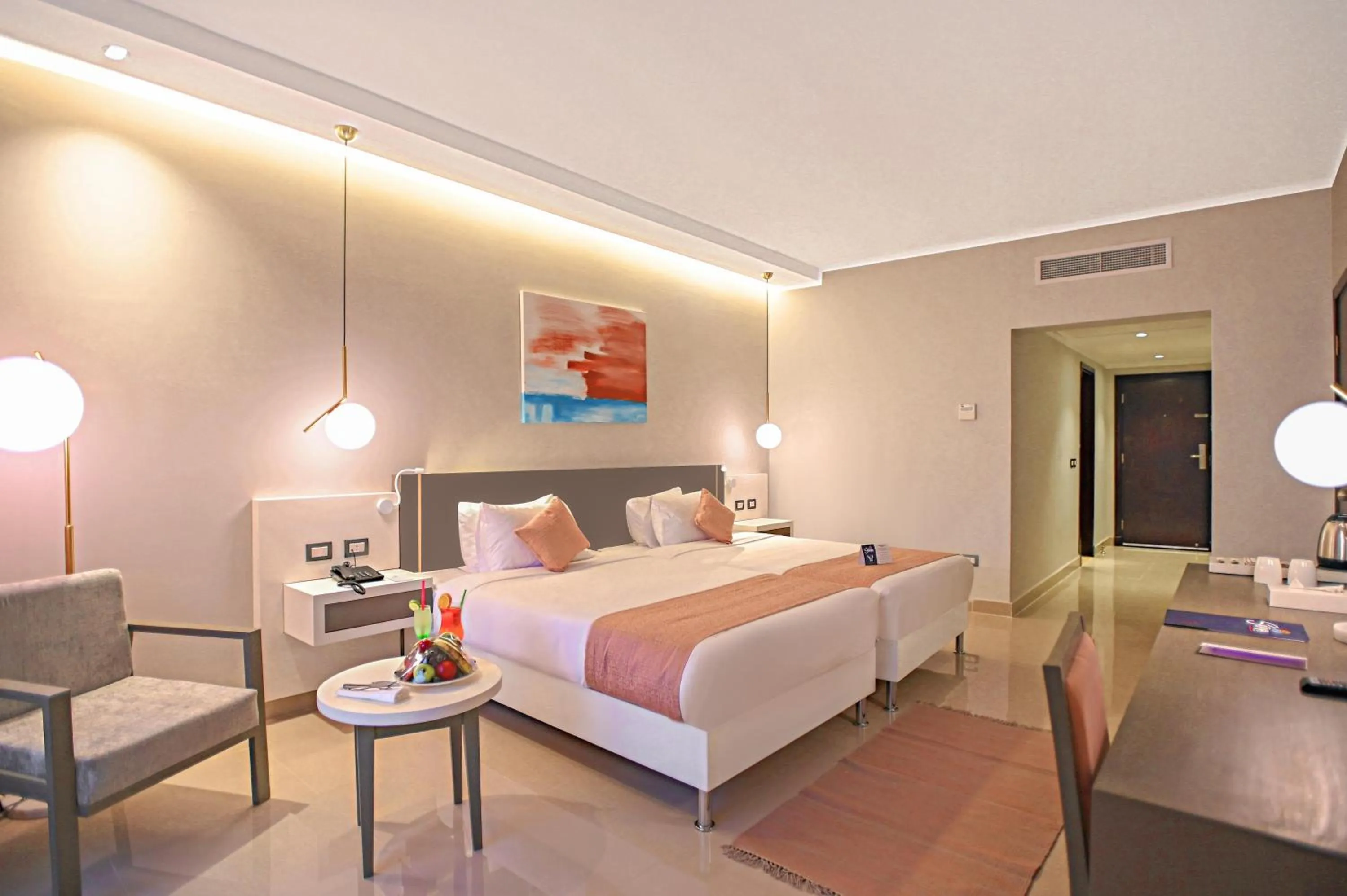 View (from property/room), Bed in Sataya Resort Marsa Alam