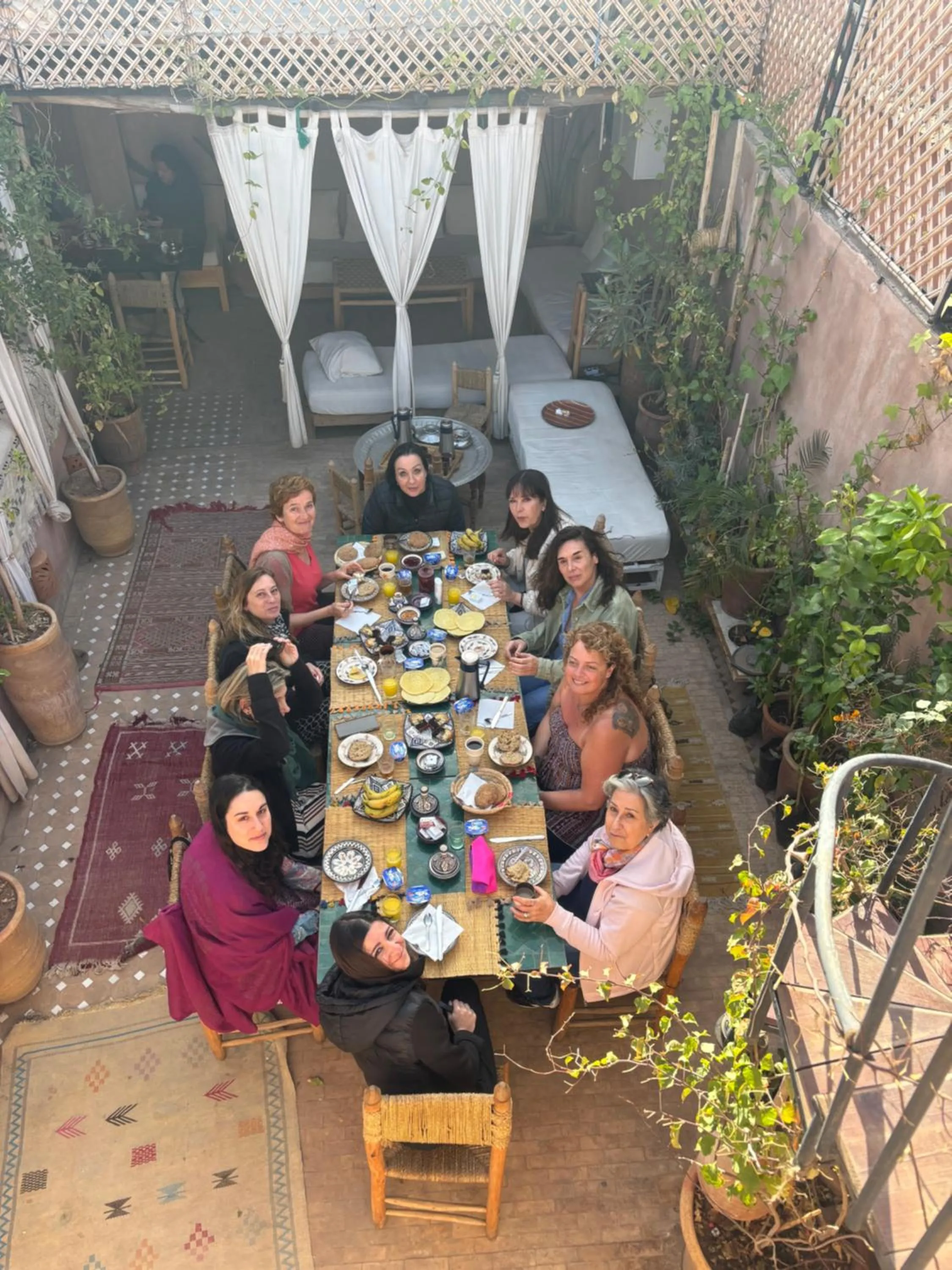Dining area in Riad Minami