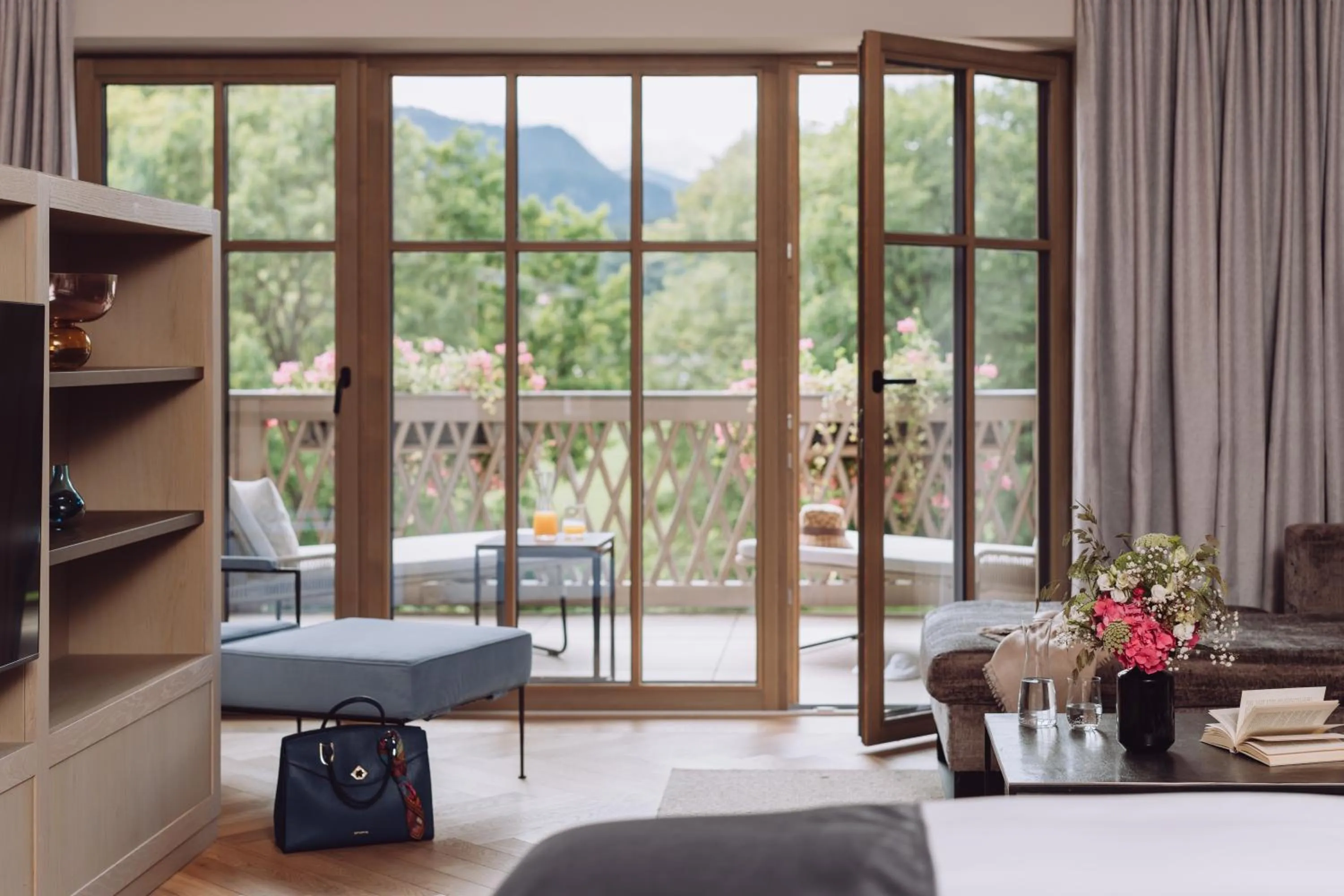 View (from property/room), Bed in Parkhotel Egerner Höfe