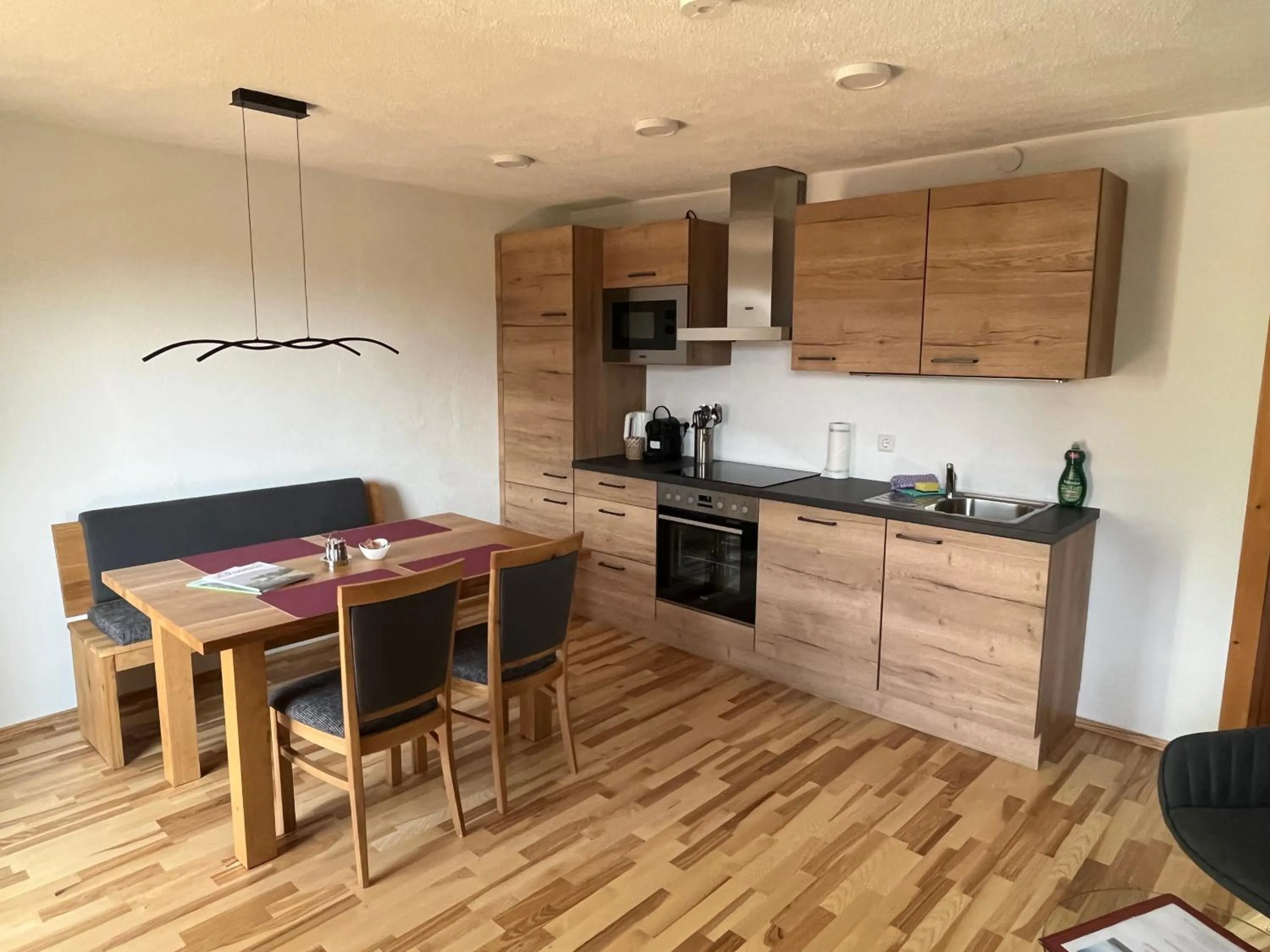 kitchen in Appartements-Restaurant Schwaiger