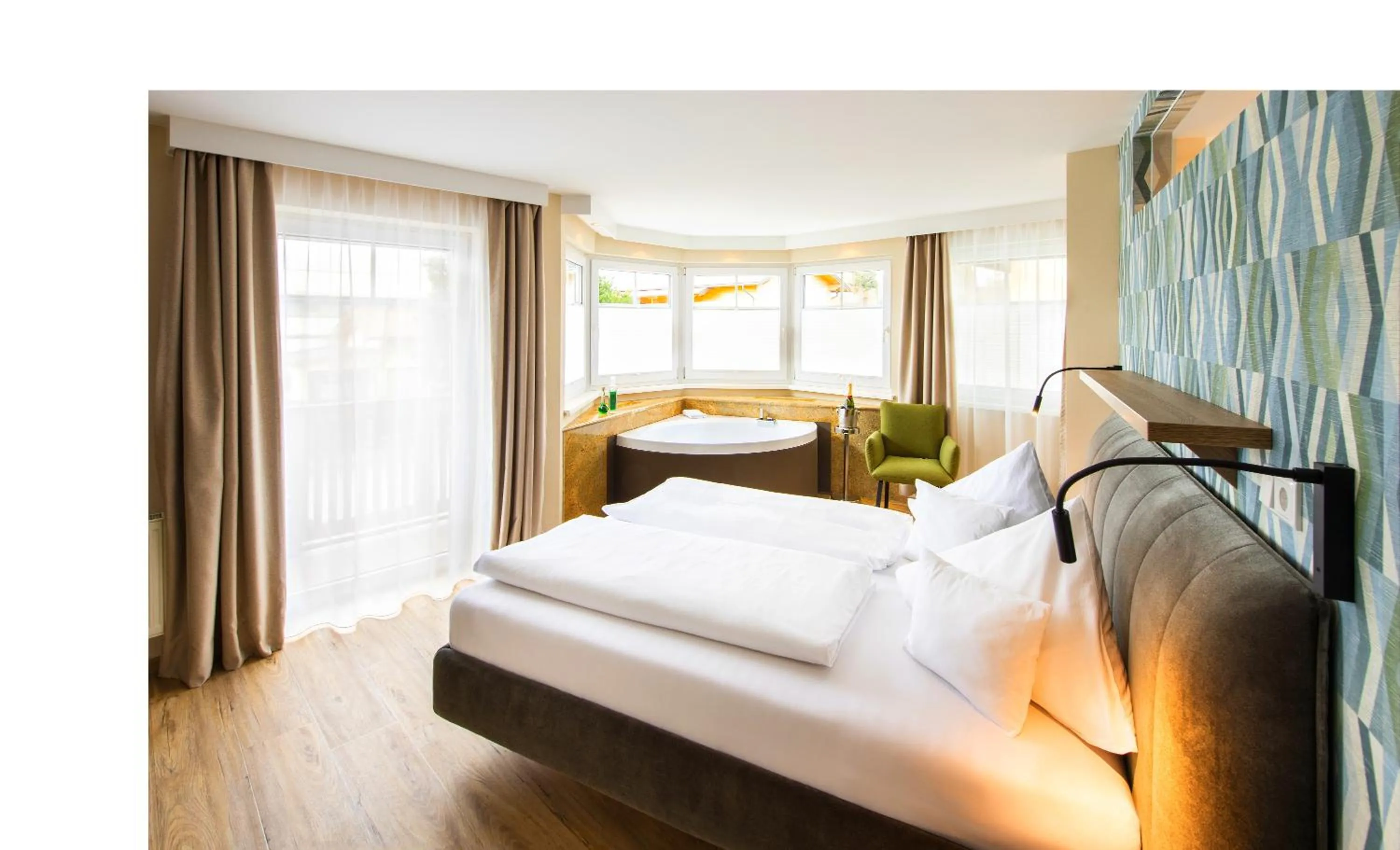 Bed in Hotel Himmelreich