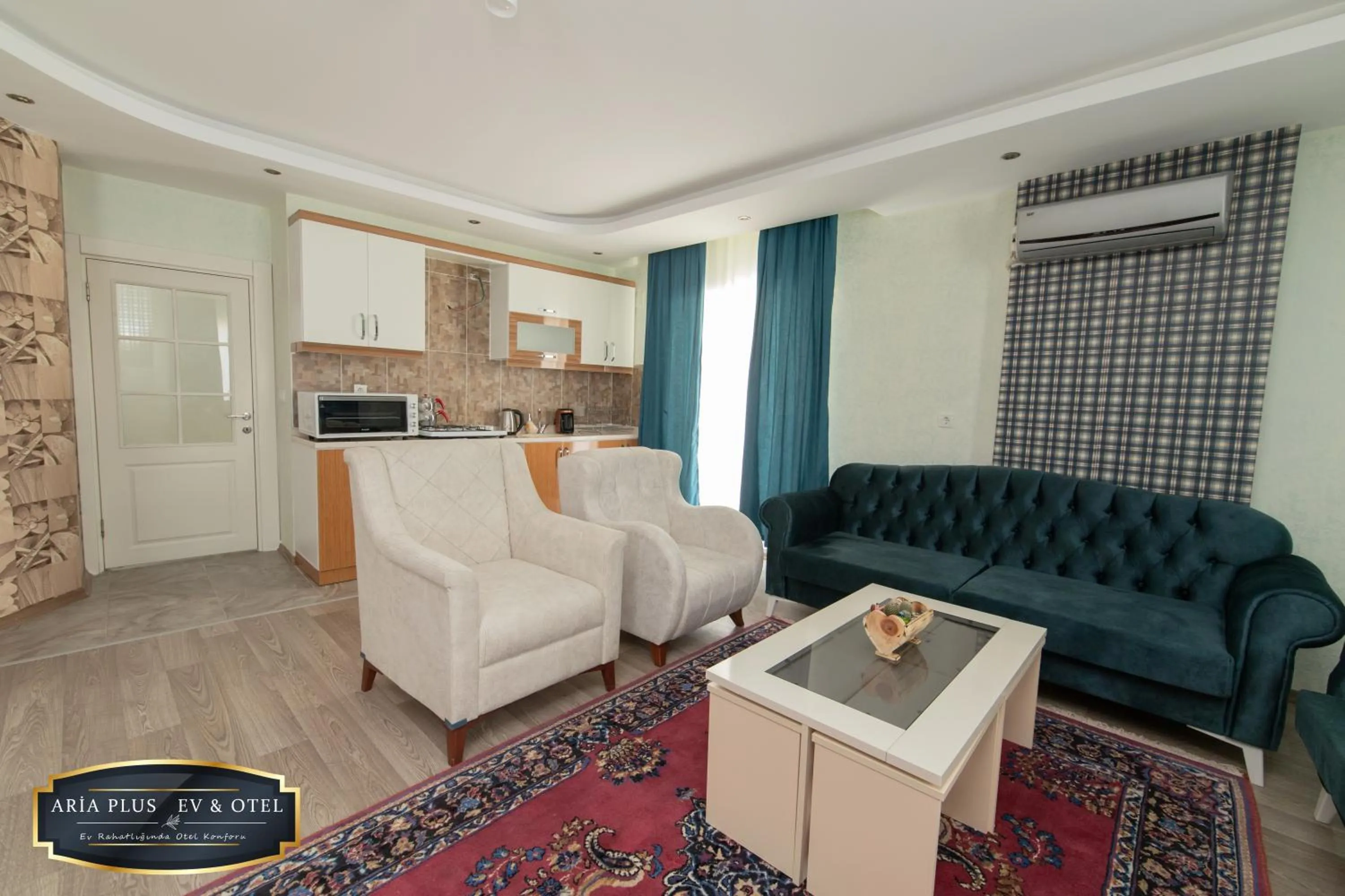 Living room in aria plus ev otel