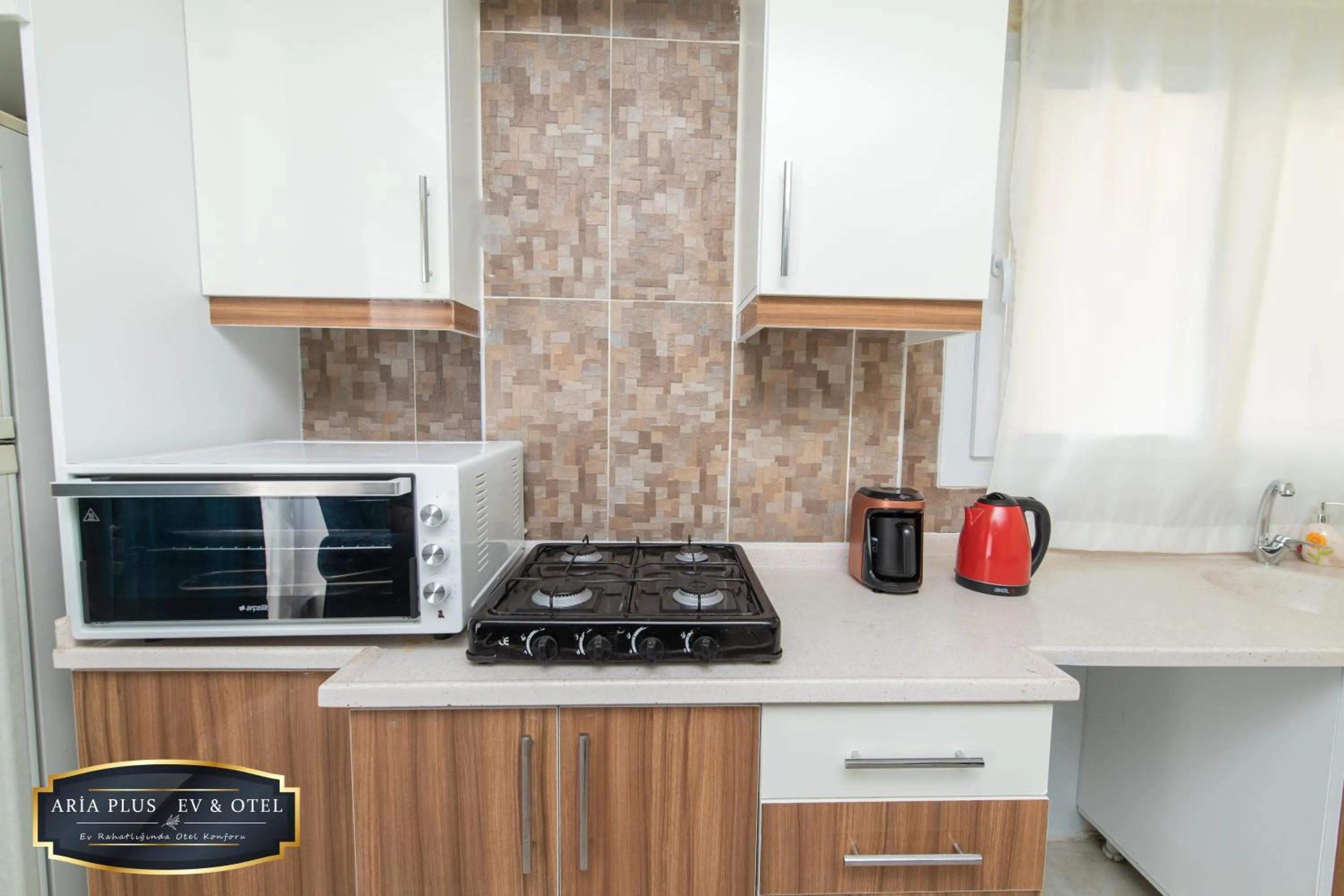 Kitchen or kitchenette in aria plus ev otel