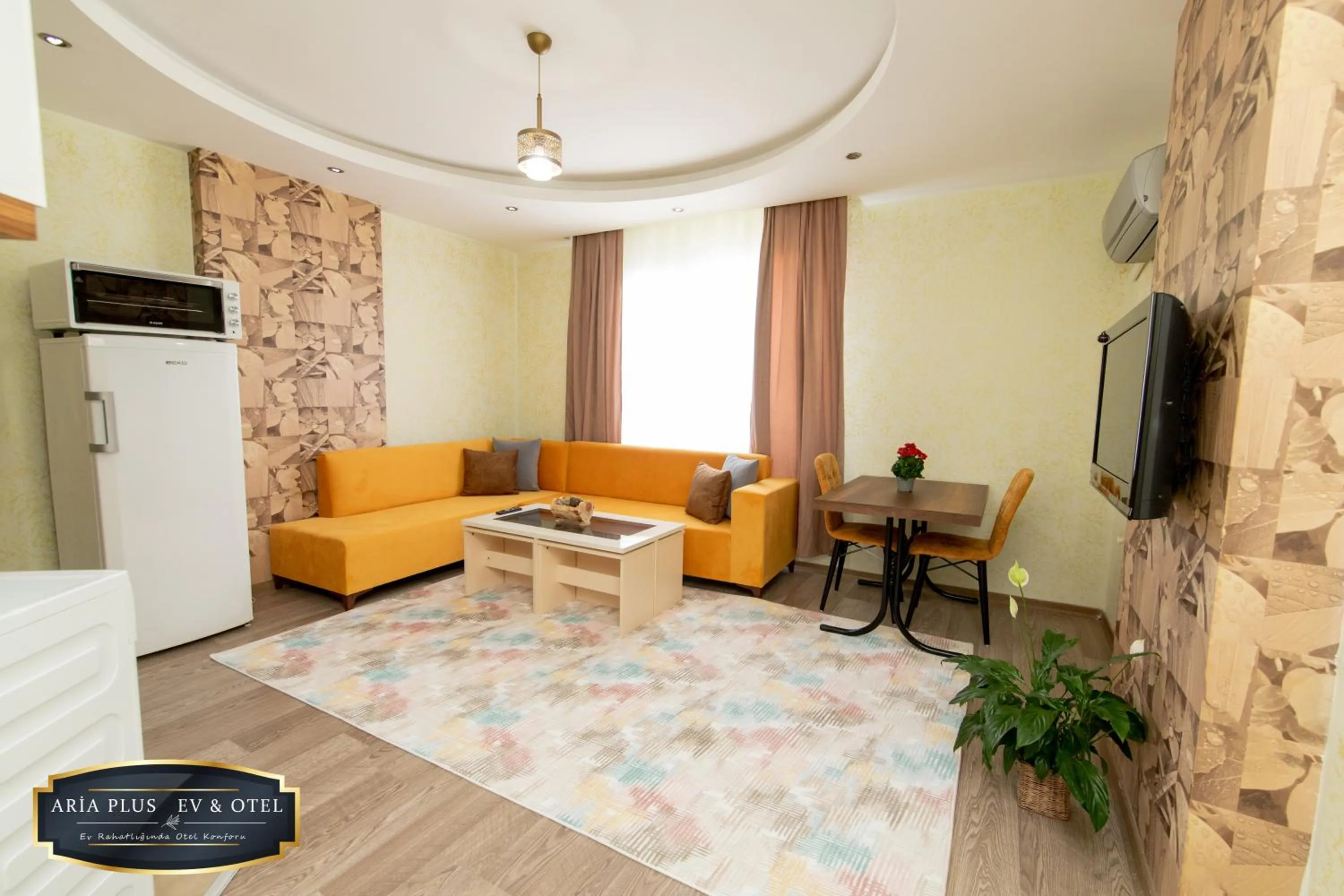 Living room in aria plus ev otel