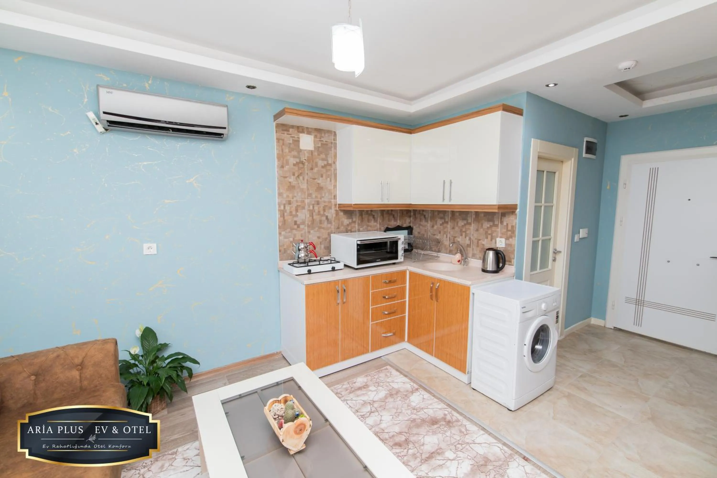 Kitchen or kitchenette in aria plus ev otel