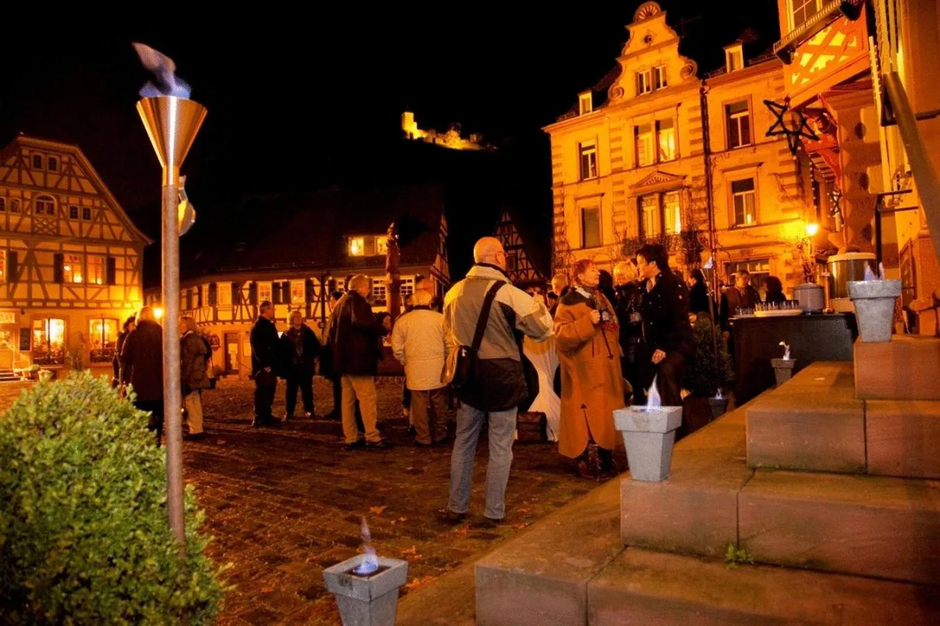 Night in Hotel Restaurant Goldener Engel