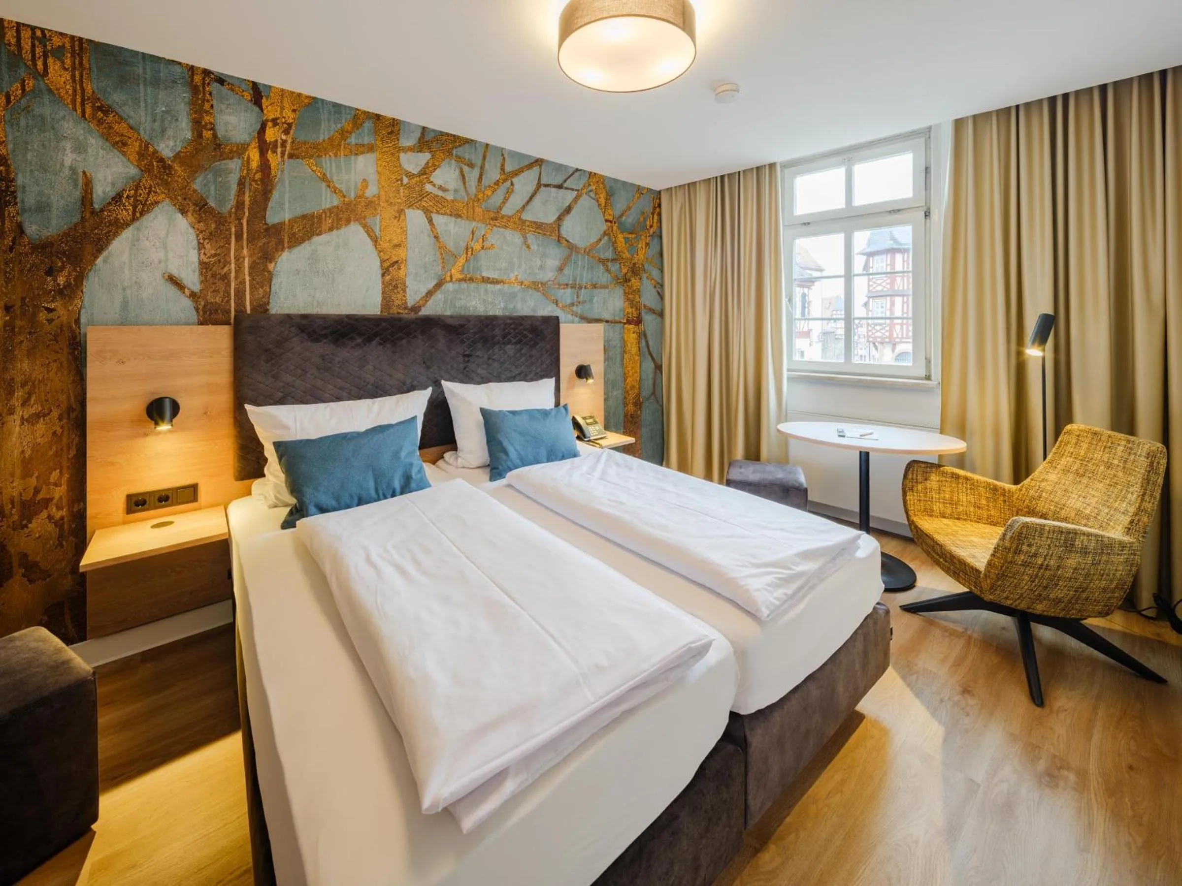 Photo of the whole room, Bed in Hotel Restaurant Goldener Engel