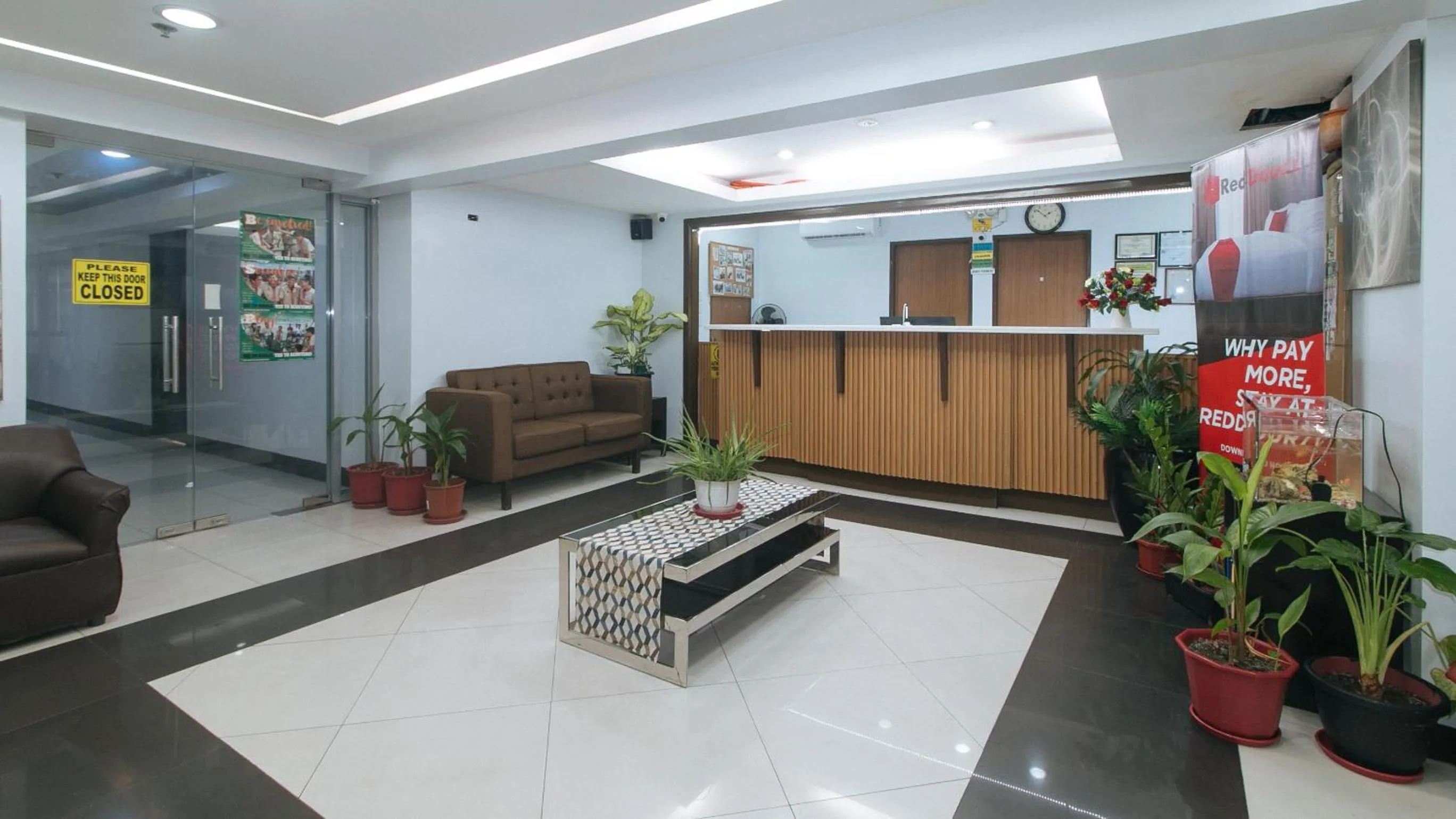 Lobby or reception in RedDoorz at BP International Powerhouse Inc near SM Manila