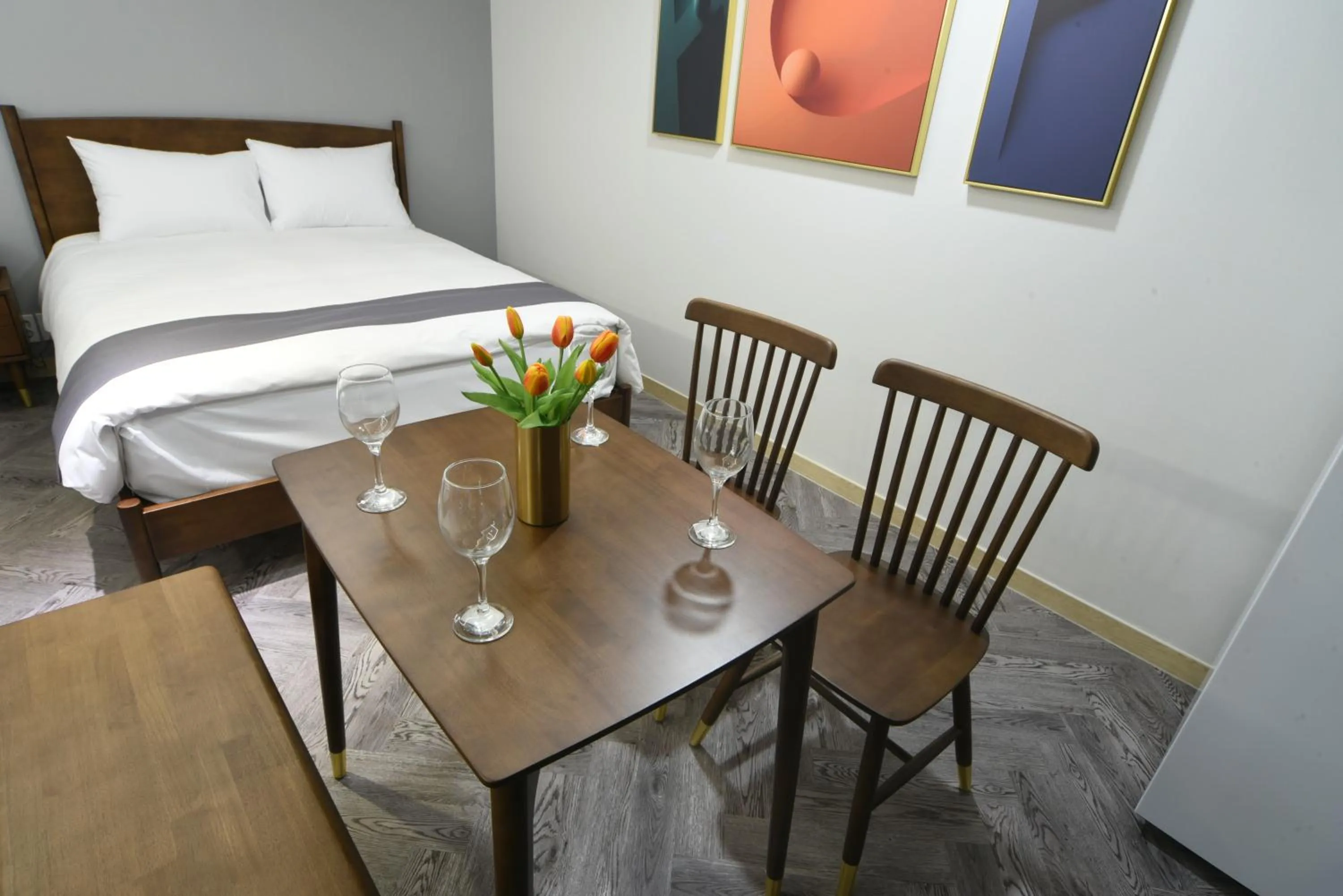 Bed in Haeundae Central Hotel