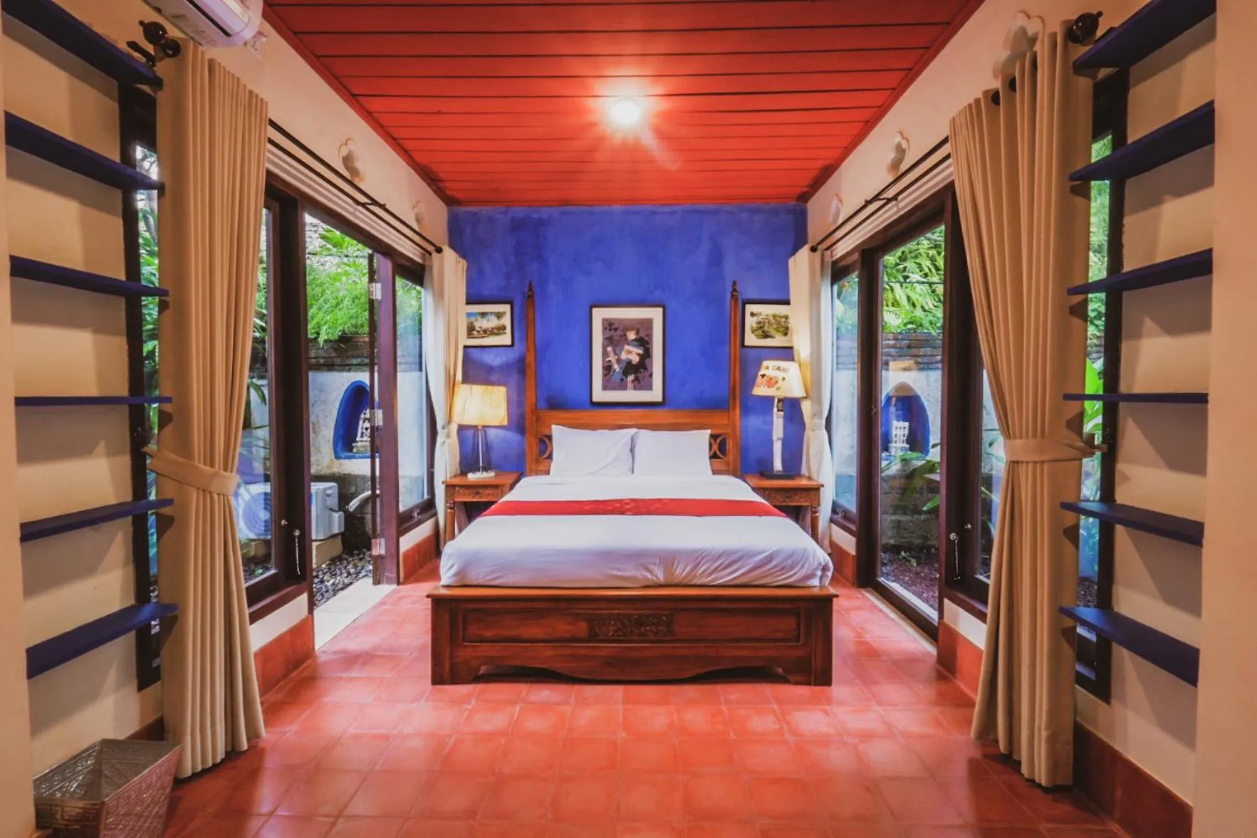 Bedroom, Bed in Bebek Cottages Sanur