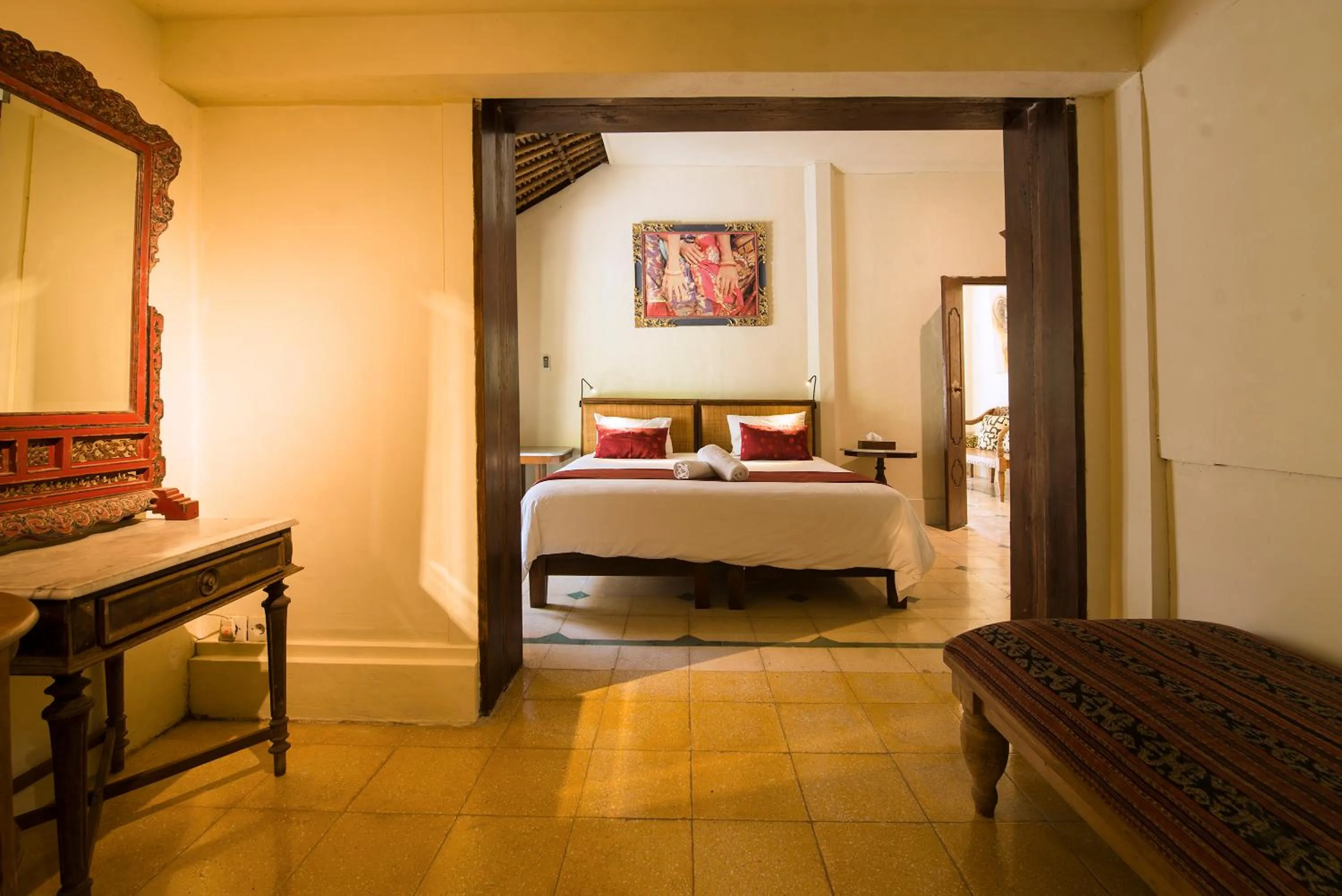Bed in Bebek Cottages Sanur