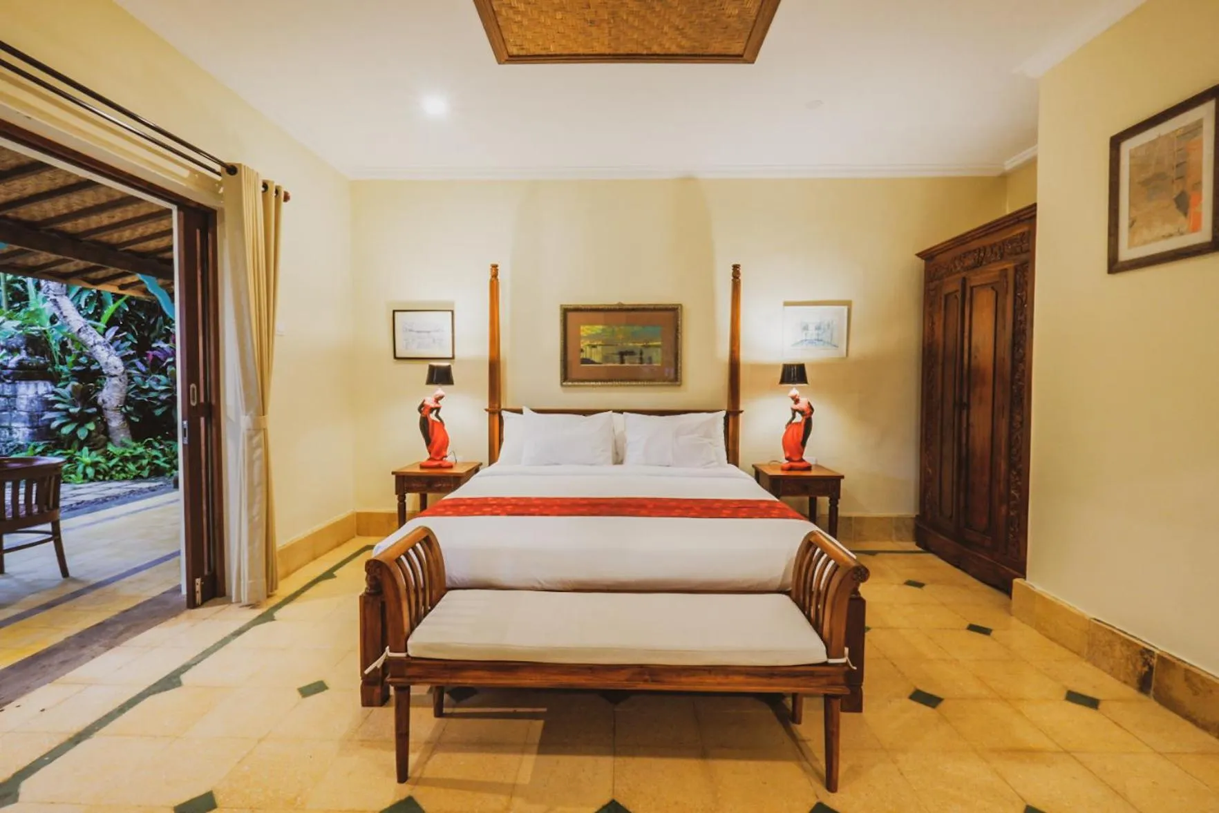 Bedroom, Bed in Bebek Cottages Sanur