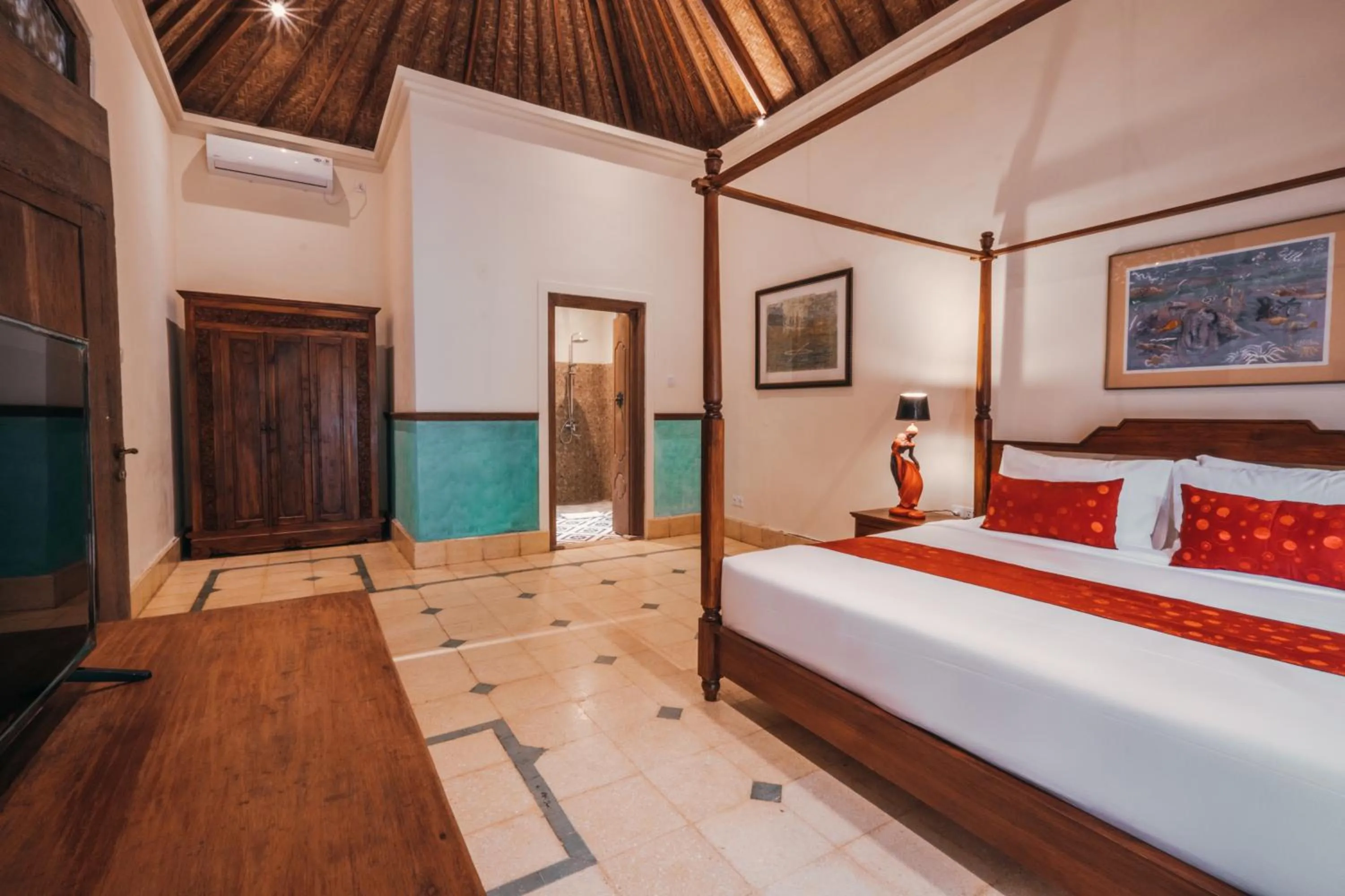 Bedroom, Bed in Bebek Cottages Sanur