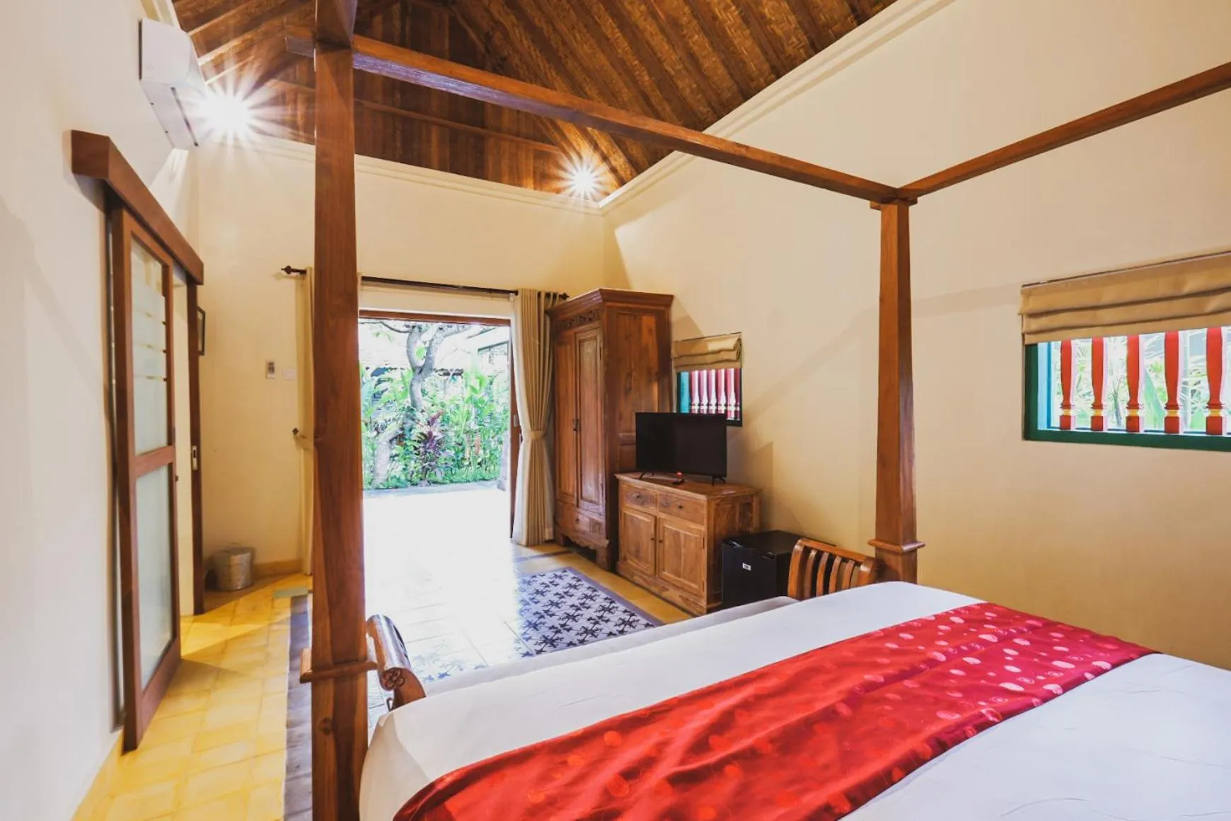 Bedroom, Bed in Bebek Cottages Sanur