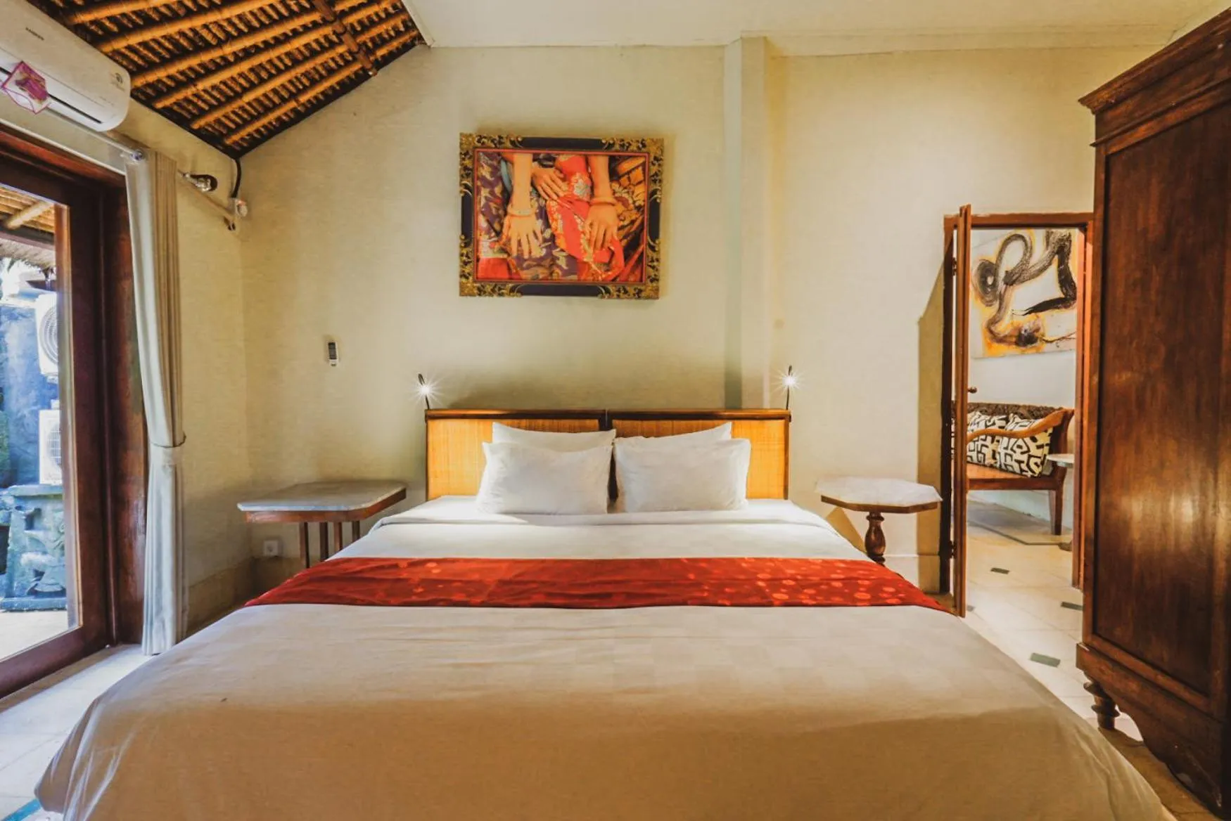 Bedroom, Bed in Bebek Cottages Sanur