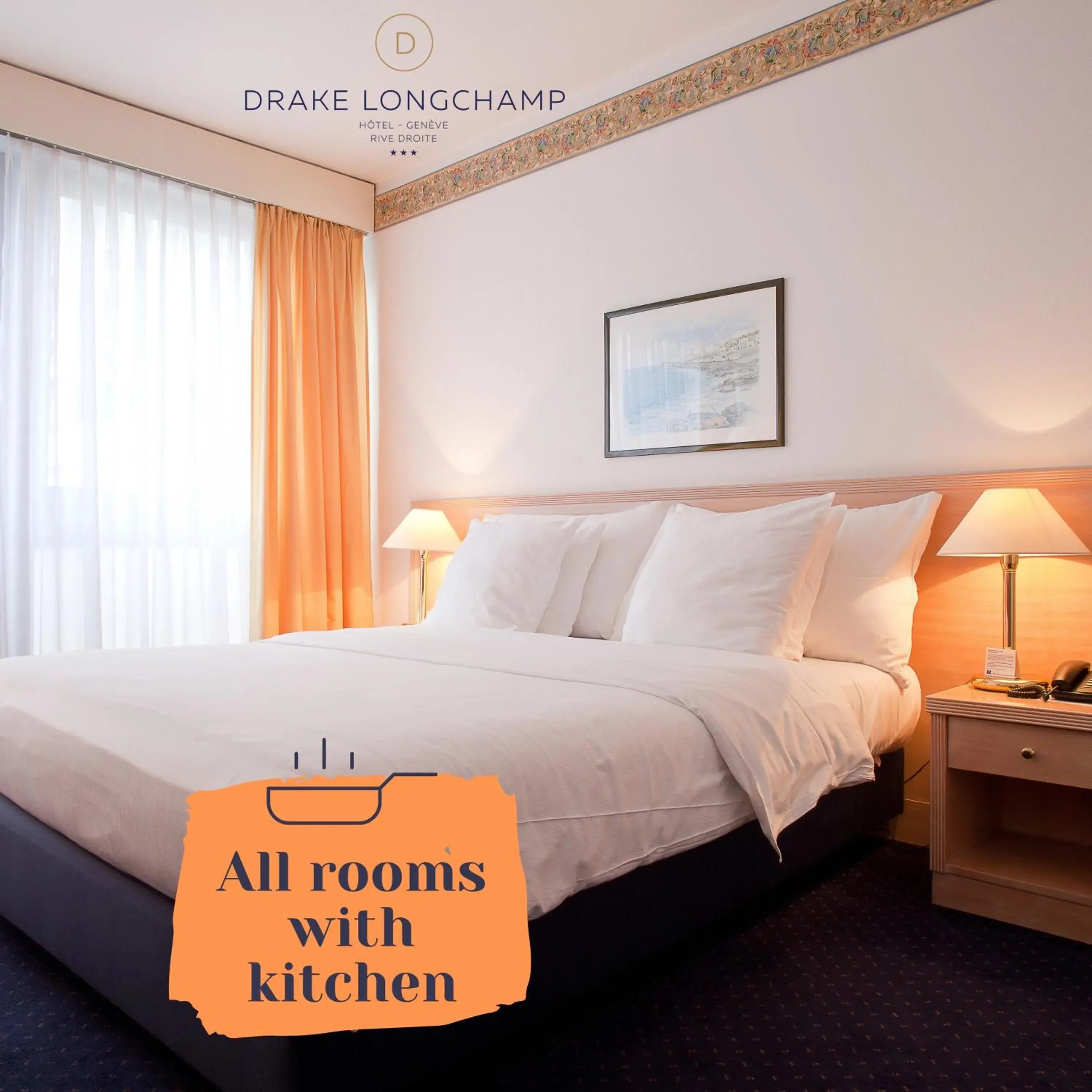 Double or Twin Room with Kitchenette in Drake Longchamp Double or Twin Room with Kitchenette in Drake Longchamp