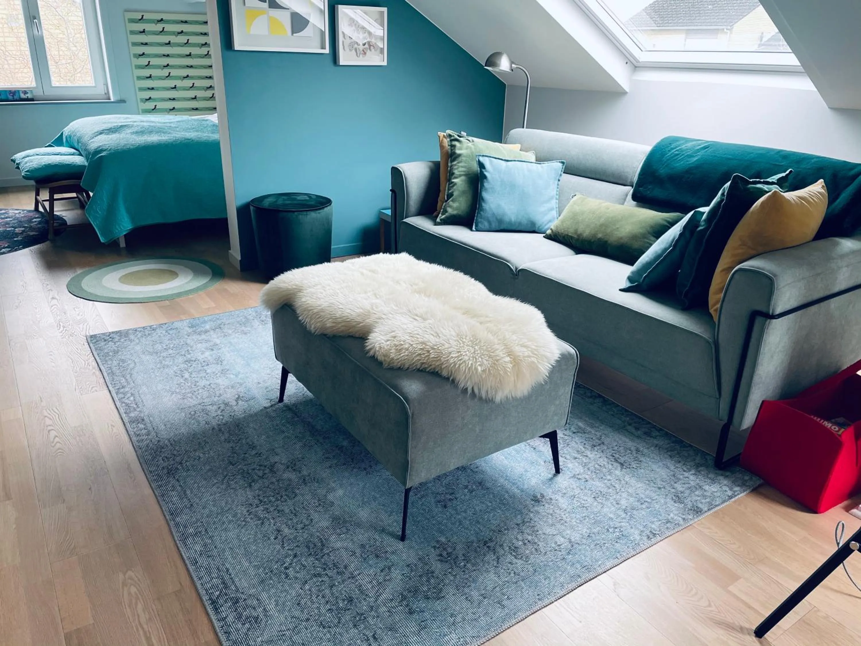 Seating area in B&B Huize Van Damme