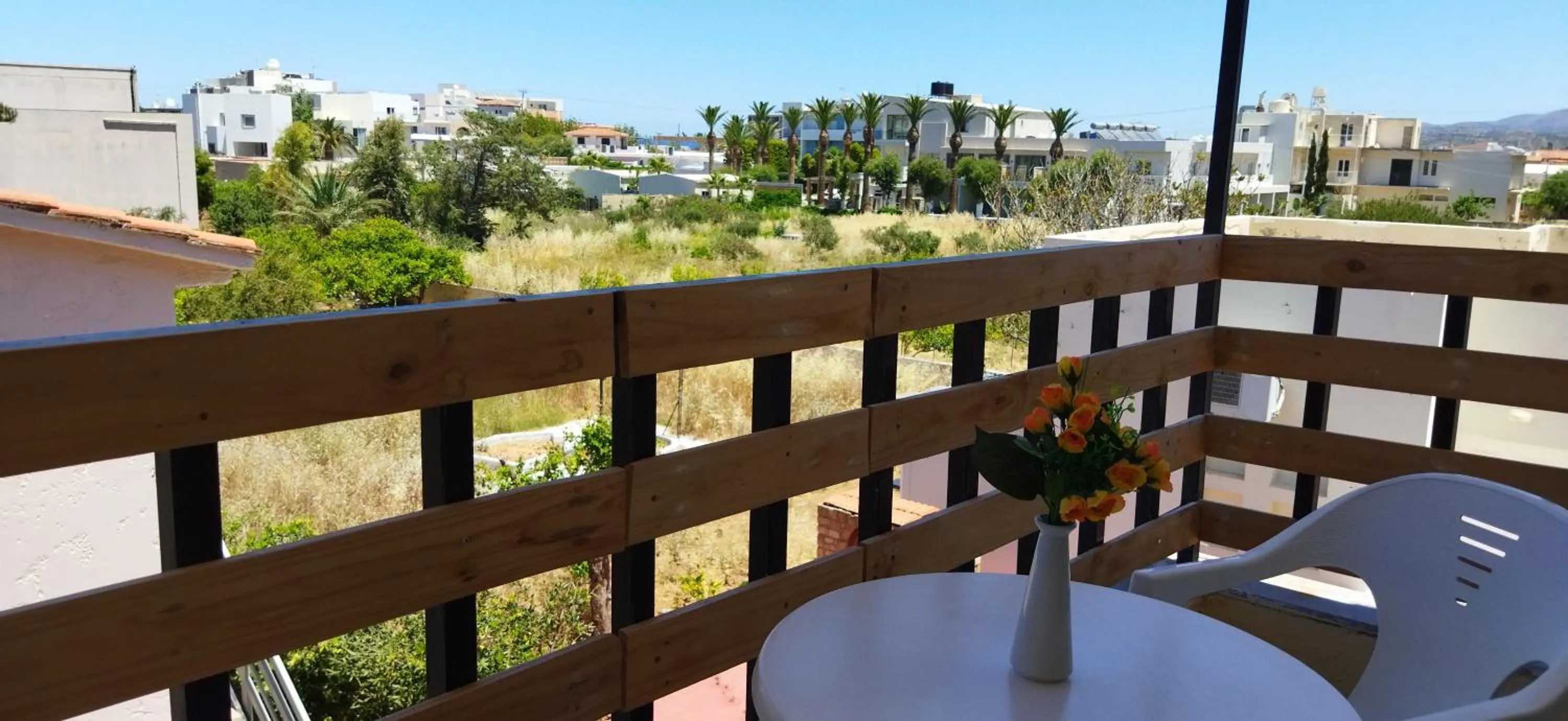 View (from property/room) in Cleo Rooms 250m from the beach