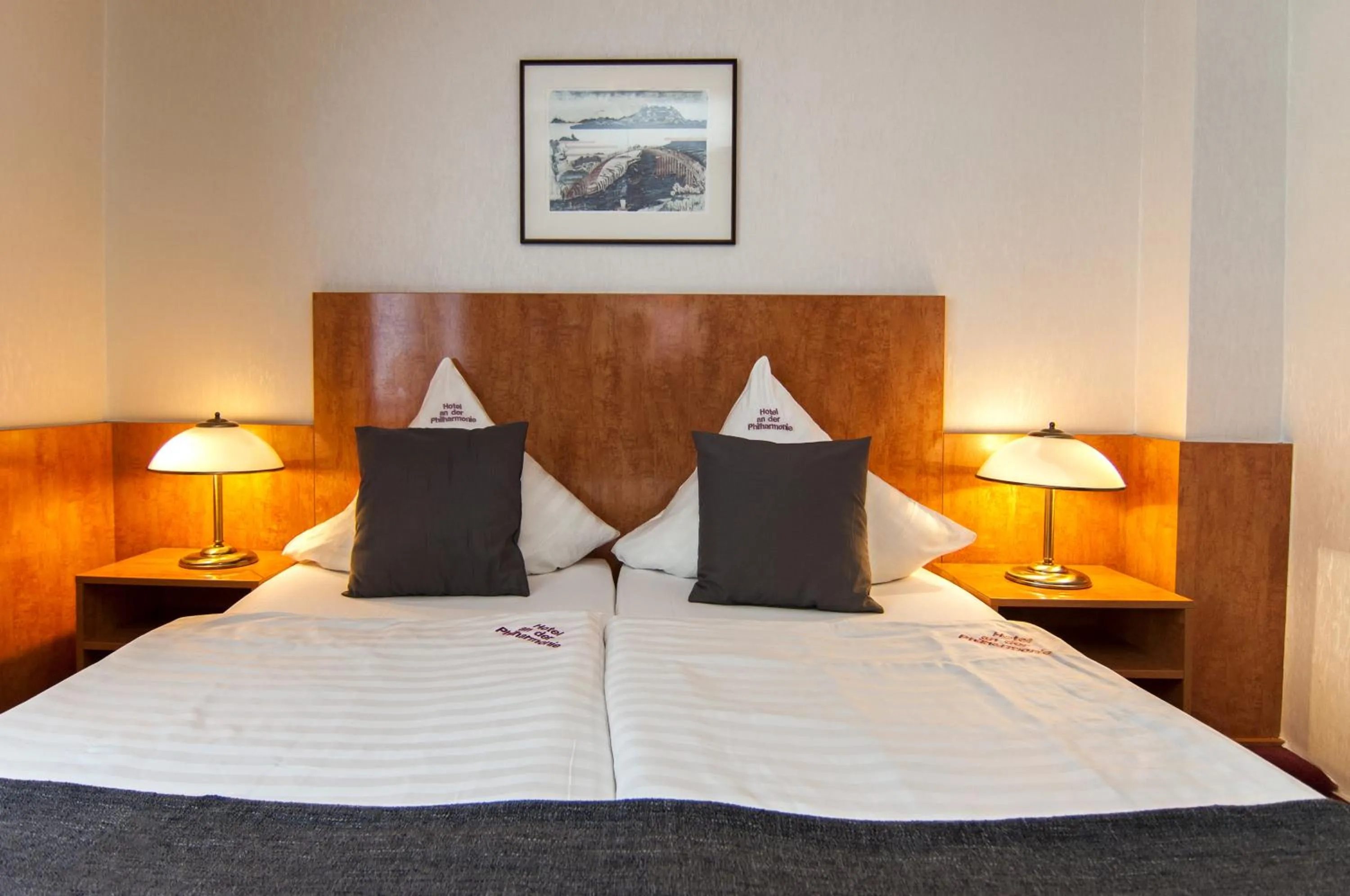 Decorative detail, Bed in Hotel An der Philharmonie