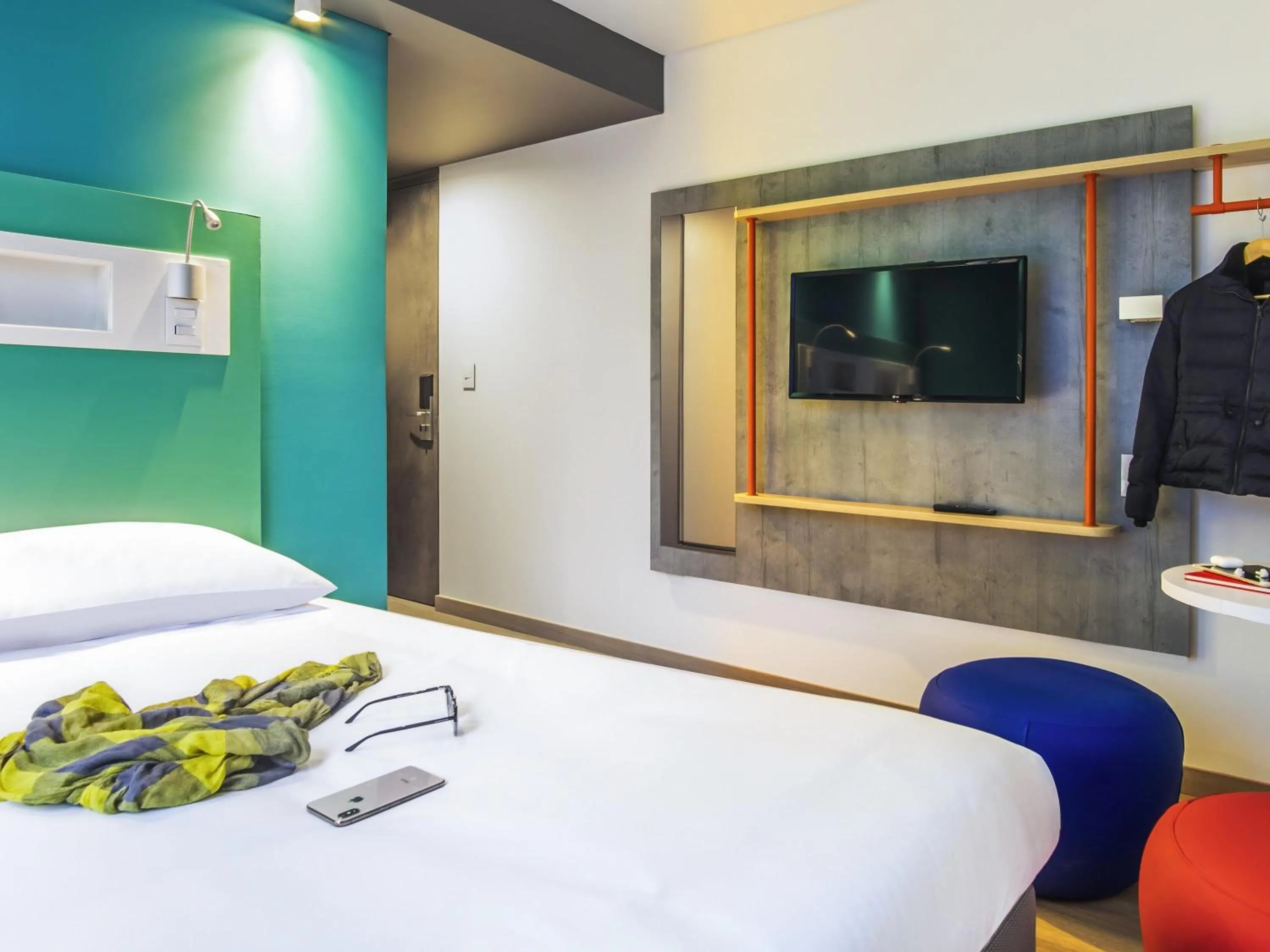 Bedroom, Bed in ibis budget Bogota Marly