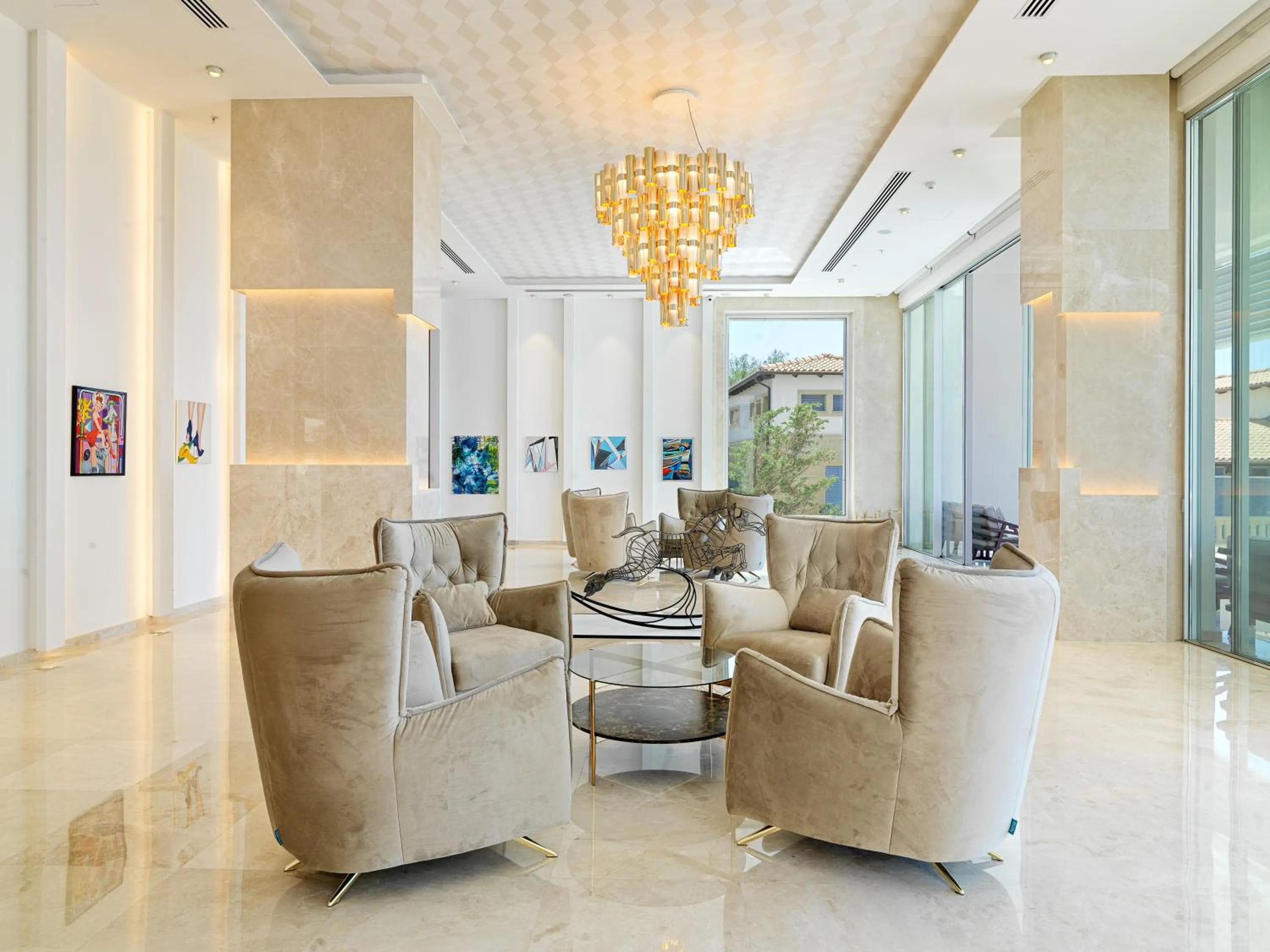 Lobby or reception in The Tower at St Raphael Resort