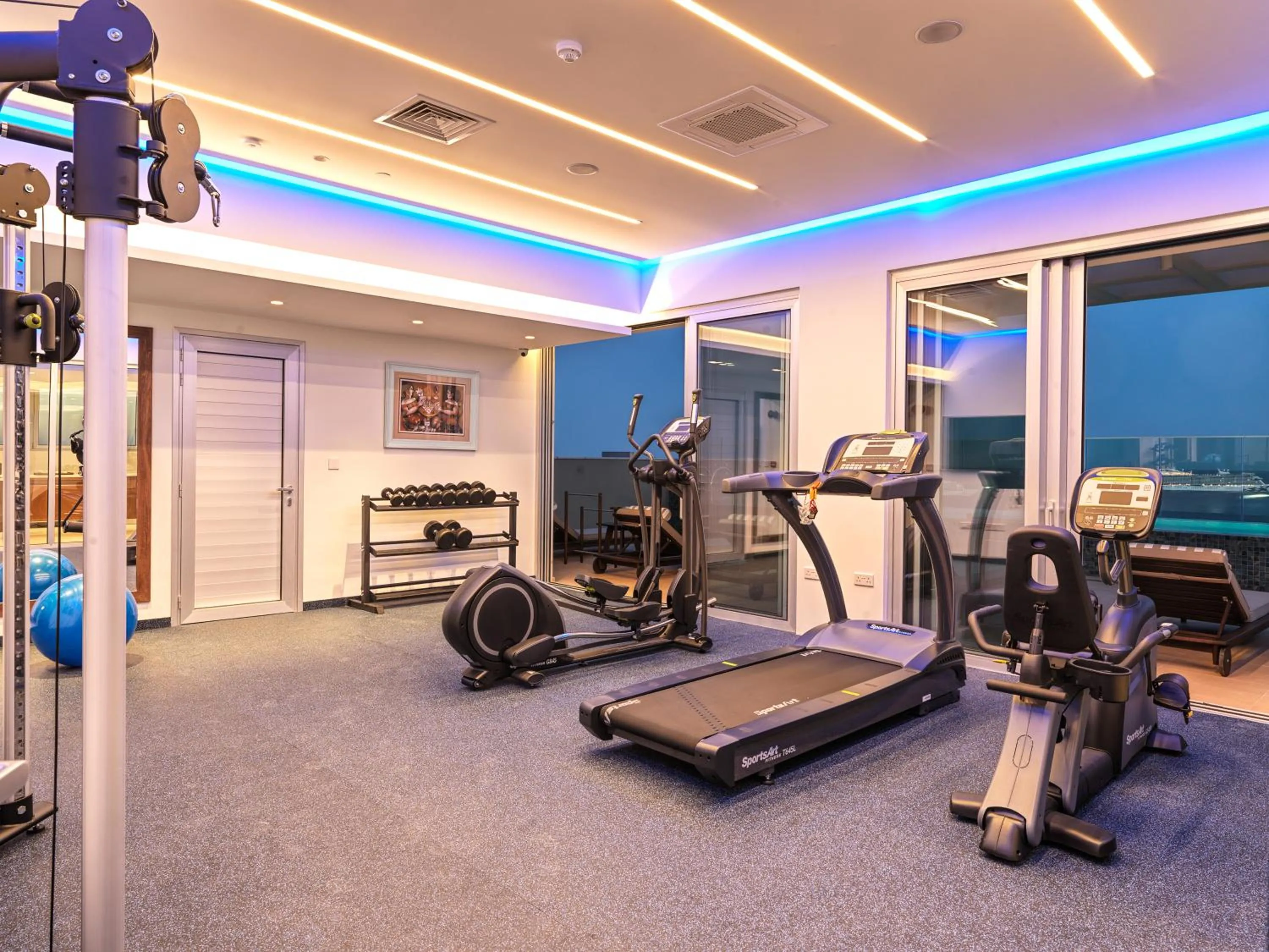 Fitness centre/facilities in The Tower at St Raphael Resort