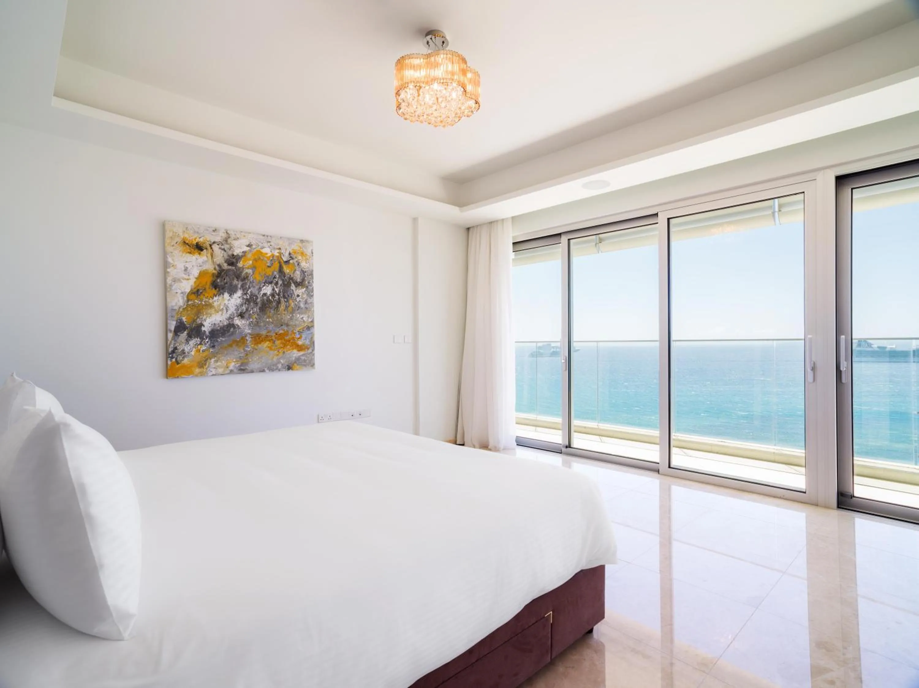 Bed in The Tower at St Raphael Resort