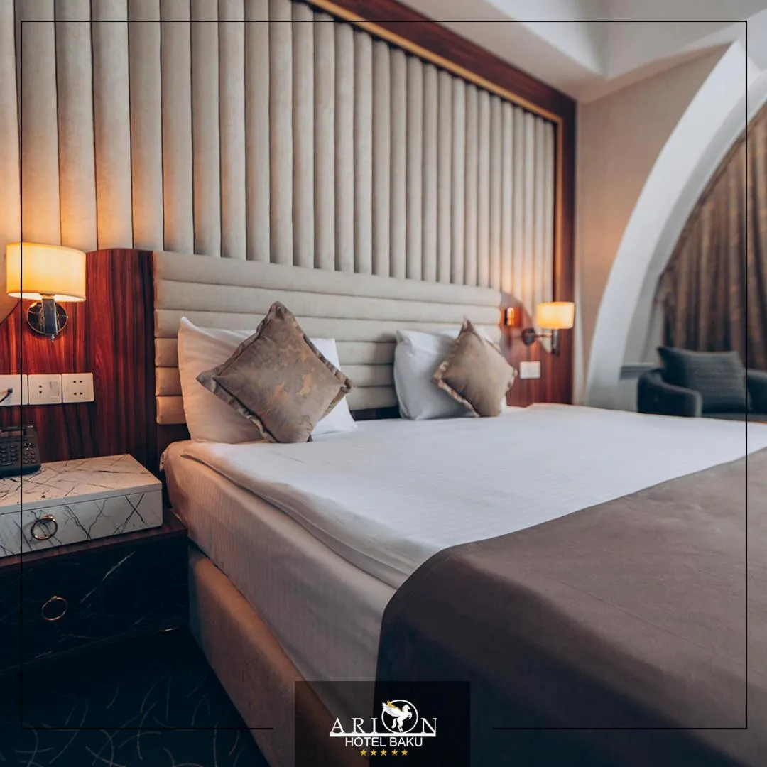 Bed in Arion Hotel Baku