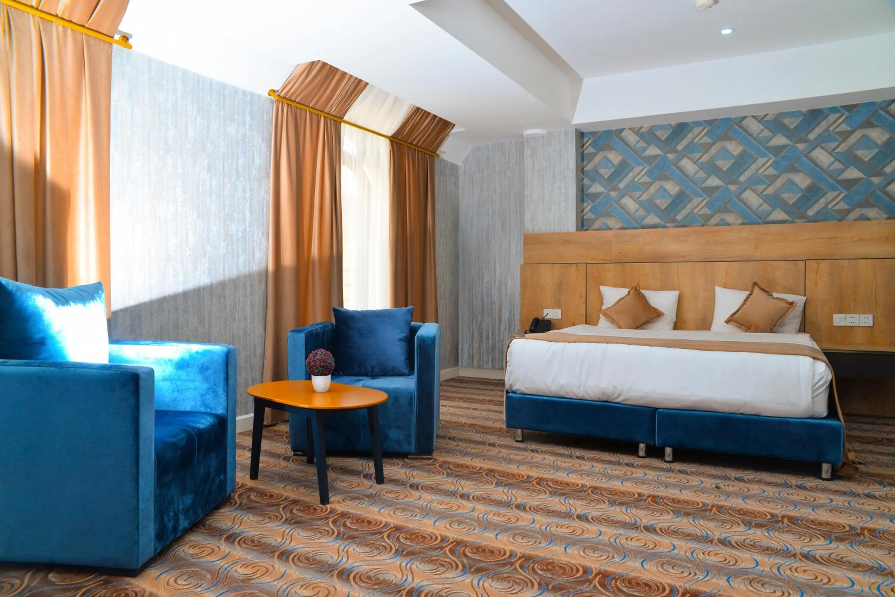 Bed in Arion Hotel Baku