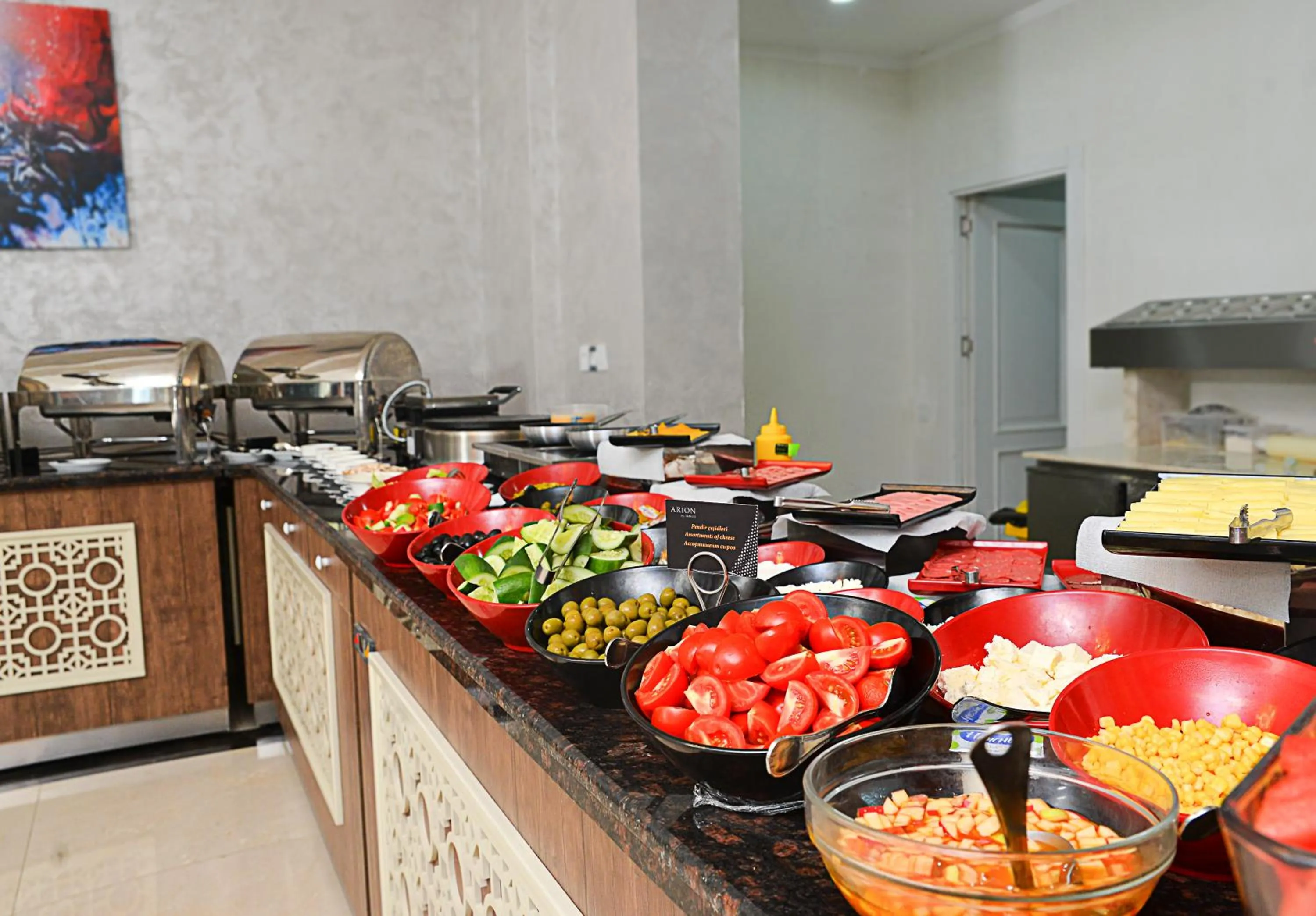 Buffet breakfast in Arion Hotel Baku