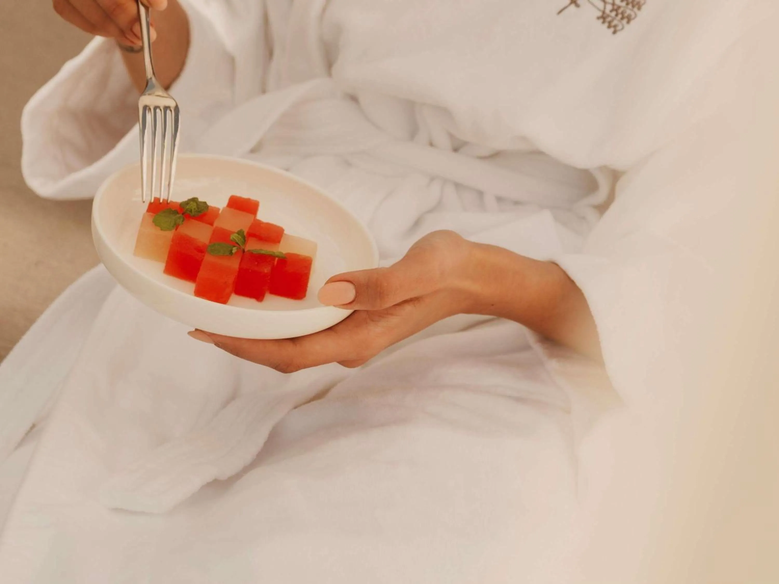 Breakfast in Raffles Al Areen Palace Bahrain