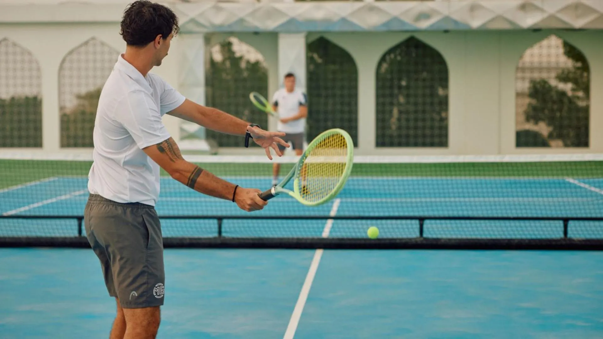 Tennis court in Raffles Al Areen Palace Bahrain