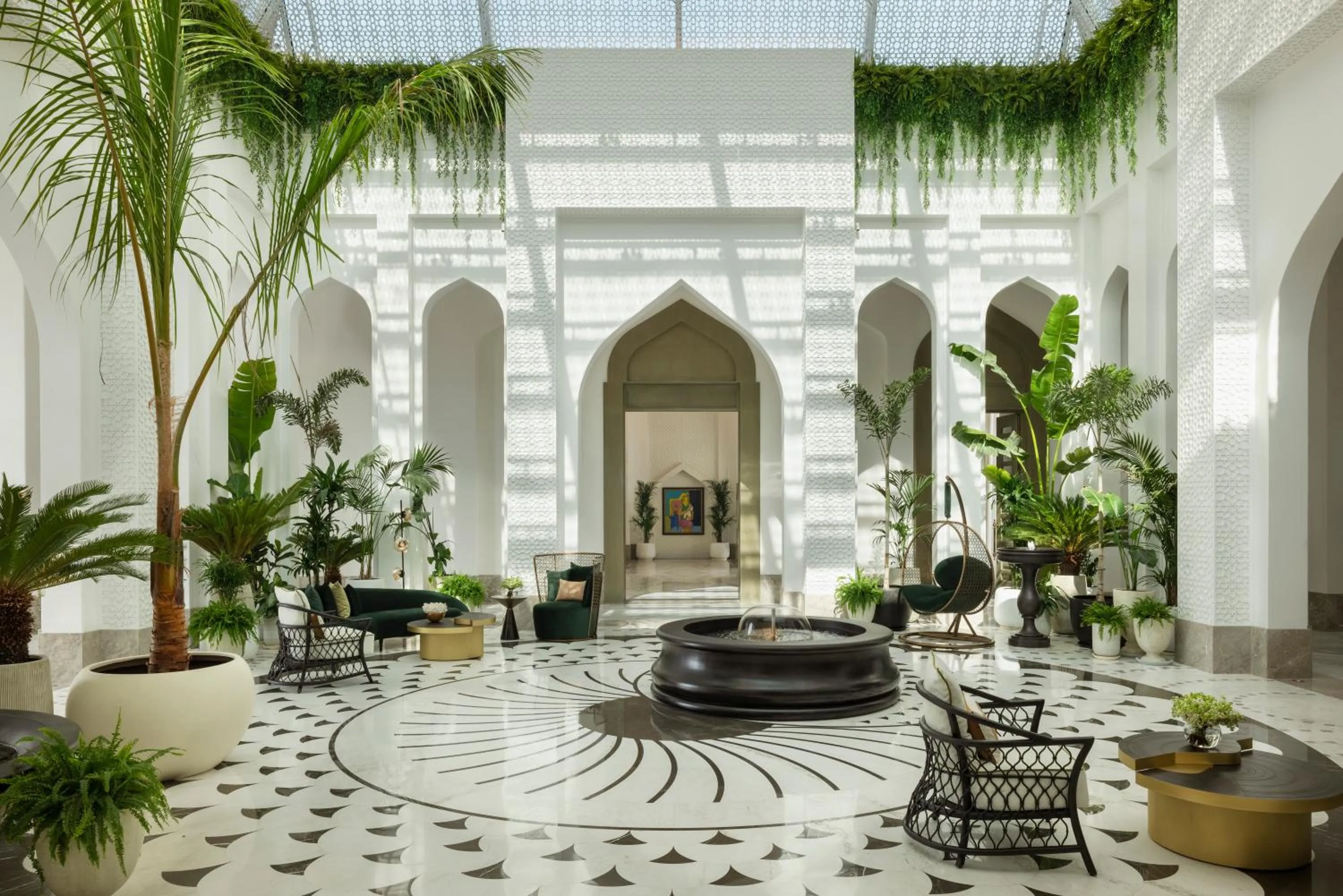Lobby or reception in Raffles Al Areen Palace Bahrain