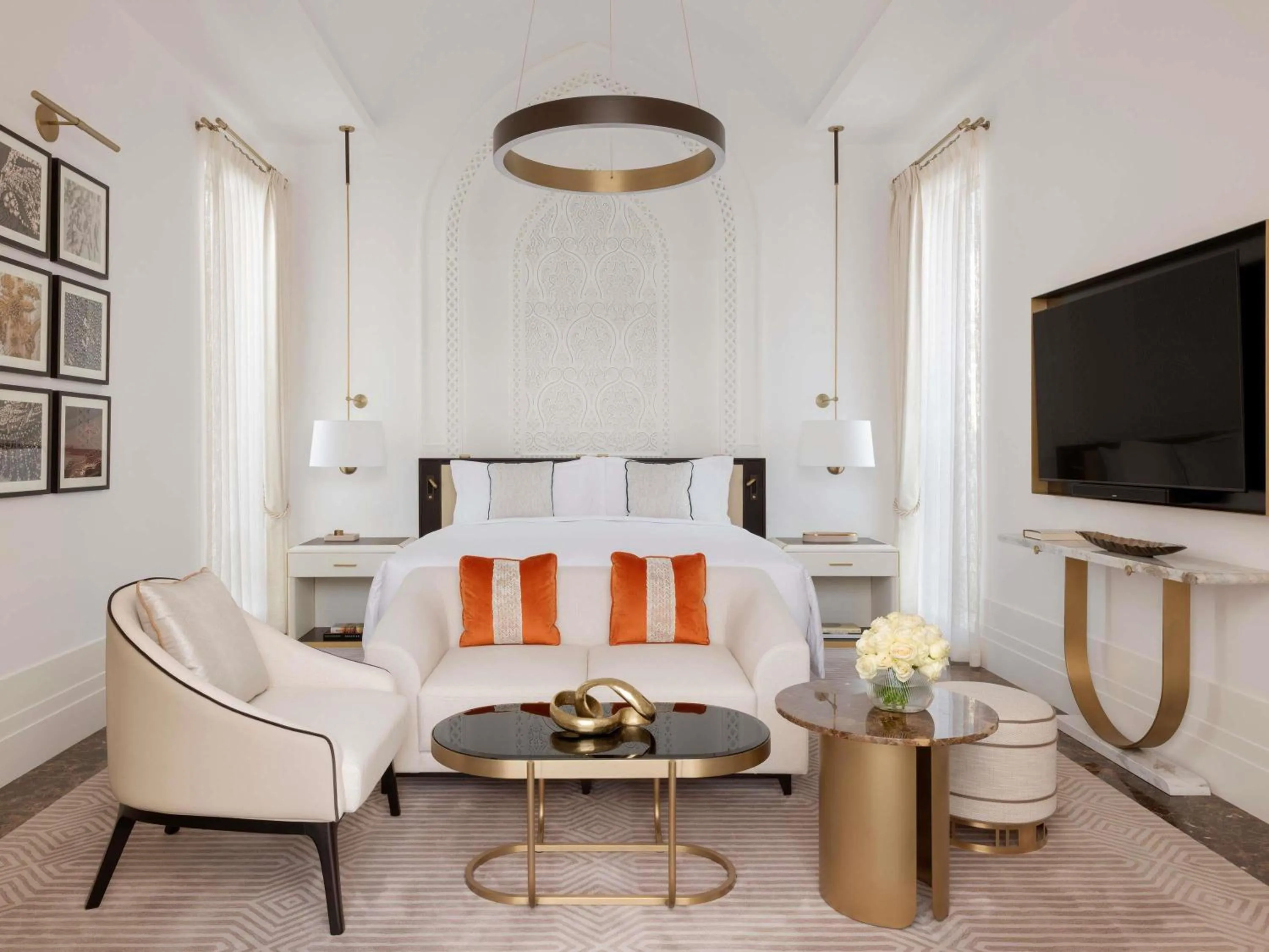 Bedroom, Bed in Raffles Al Areen Palace Bahrain