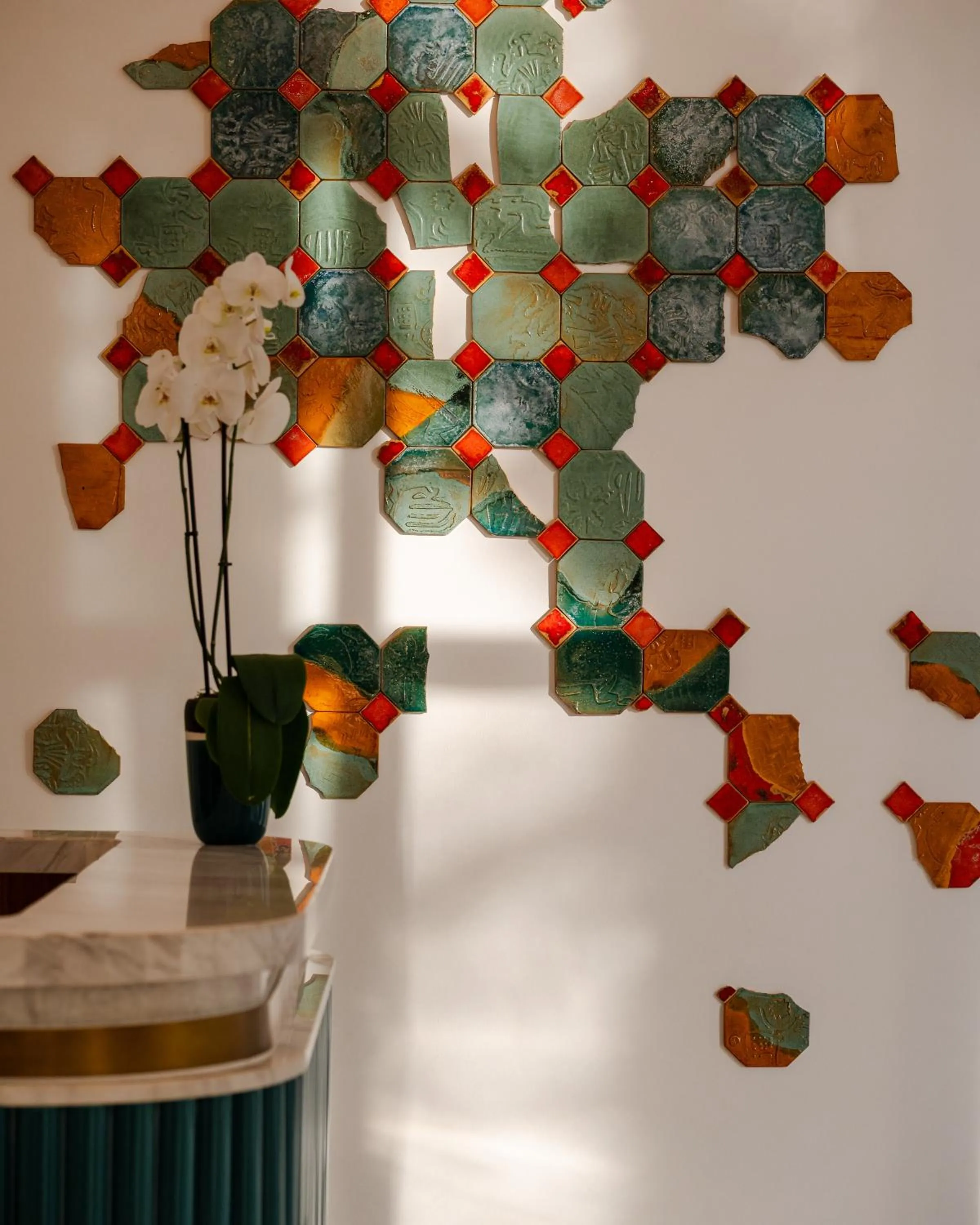 Decorative detail in Raffles Al Areen Palace Bahrain