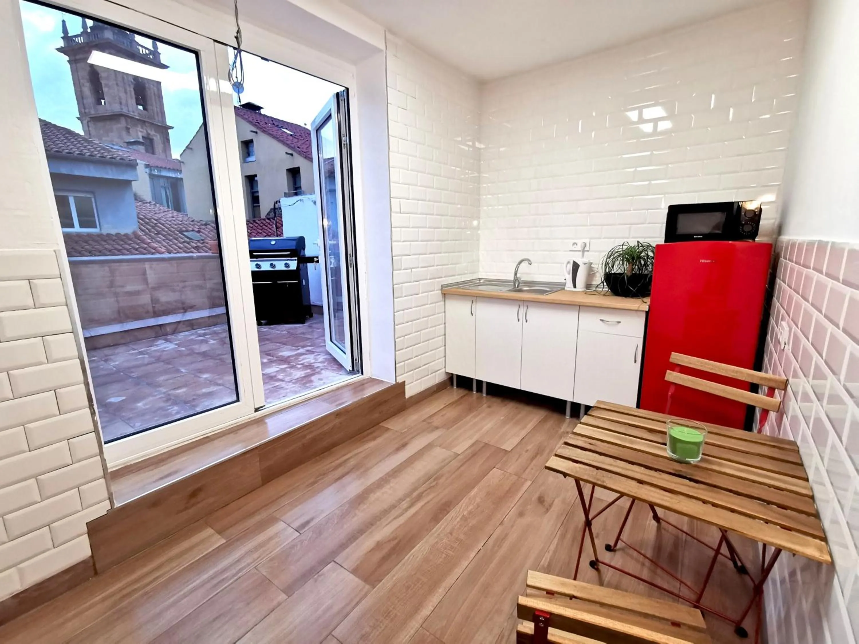 Seating area in Green Hostel Oviedo