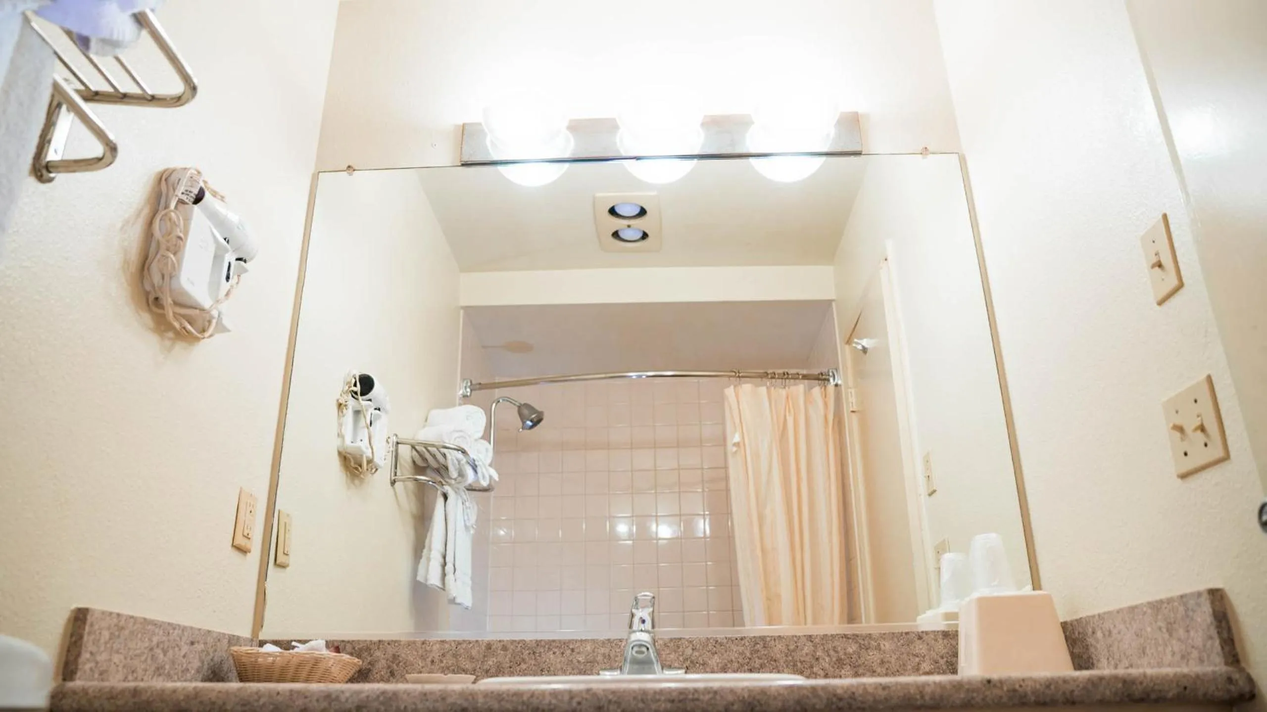 Bathroom in Studio 6 Anaheim Hills CA