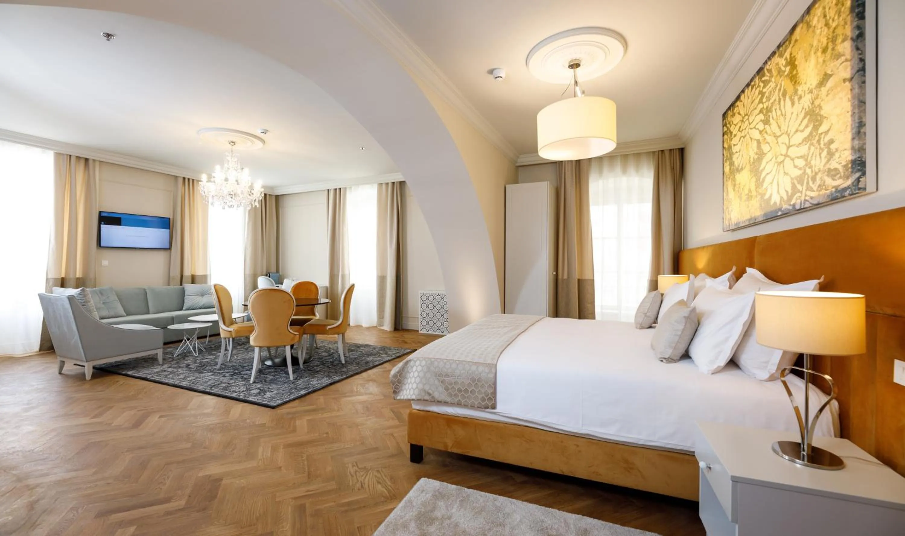 Bedroom, Bed in Heritage hotel Santa Lucia