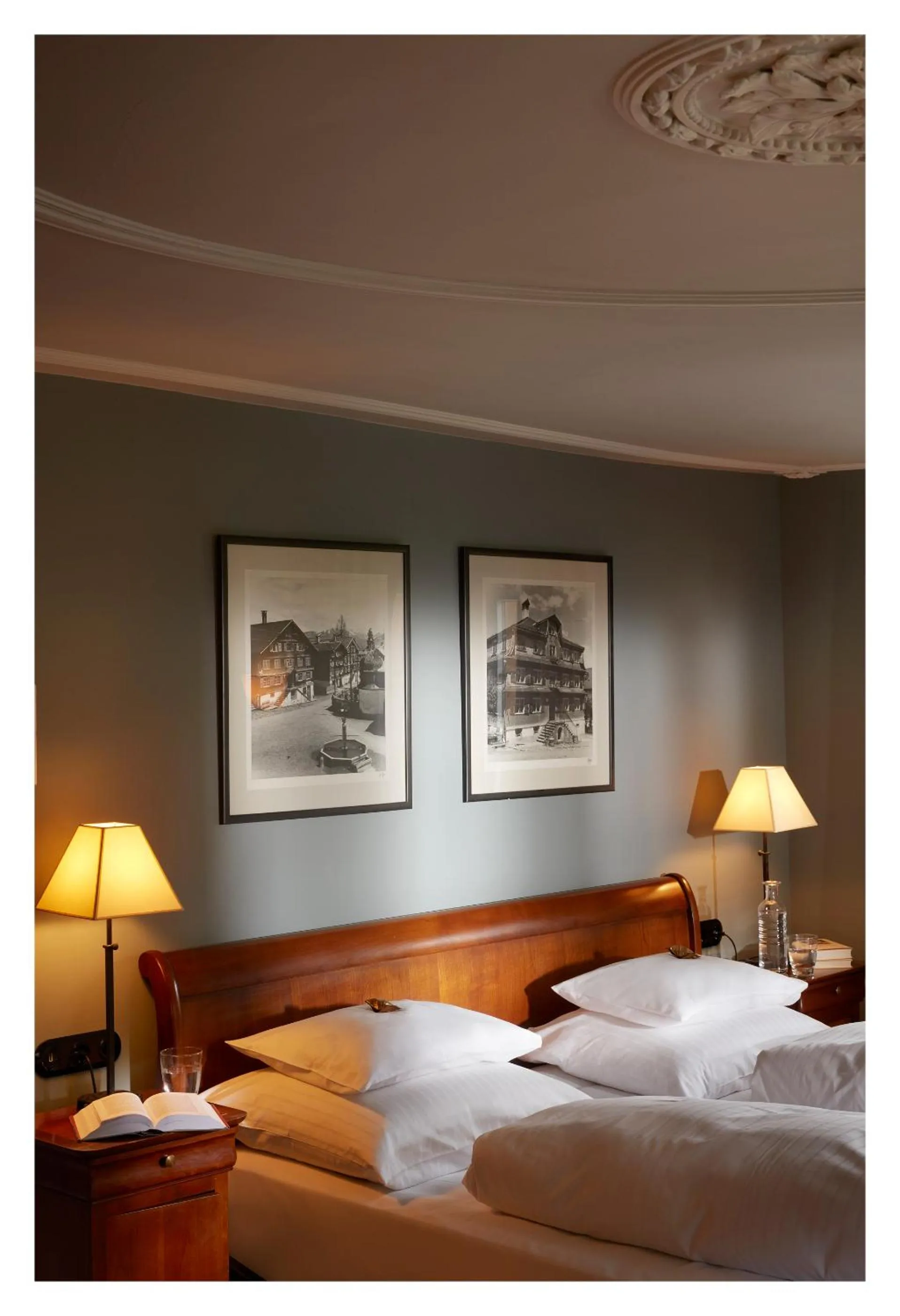 Bedroom, Bed in Gasthof Hirschen Schwarzenberg