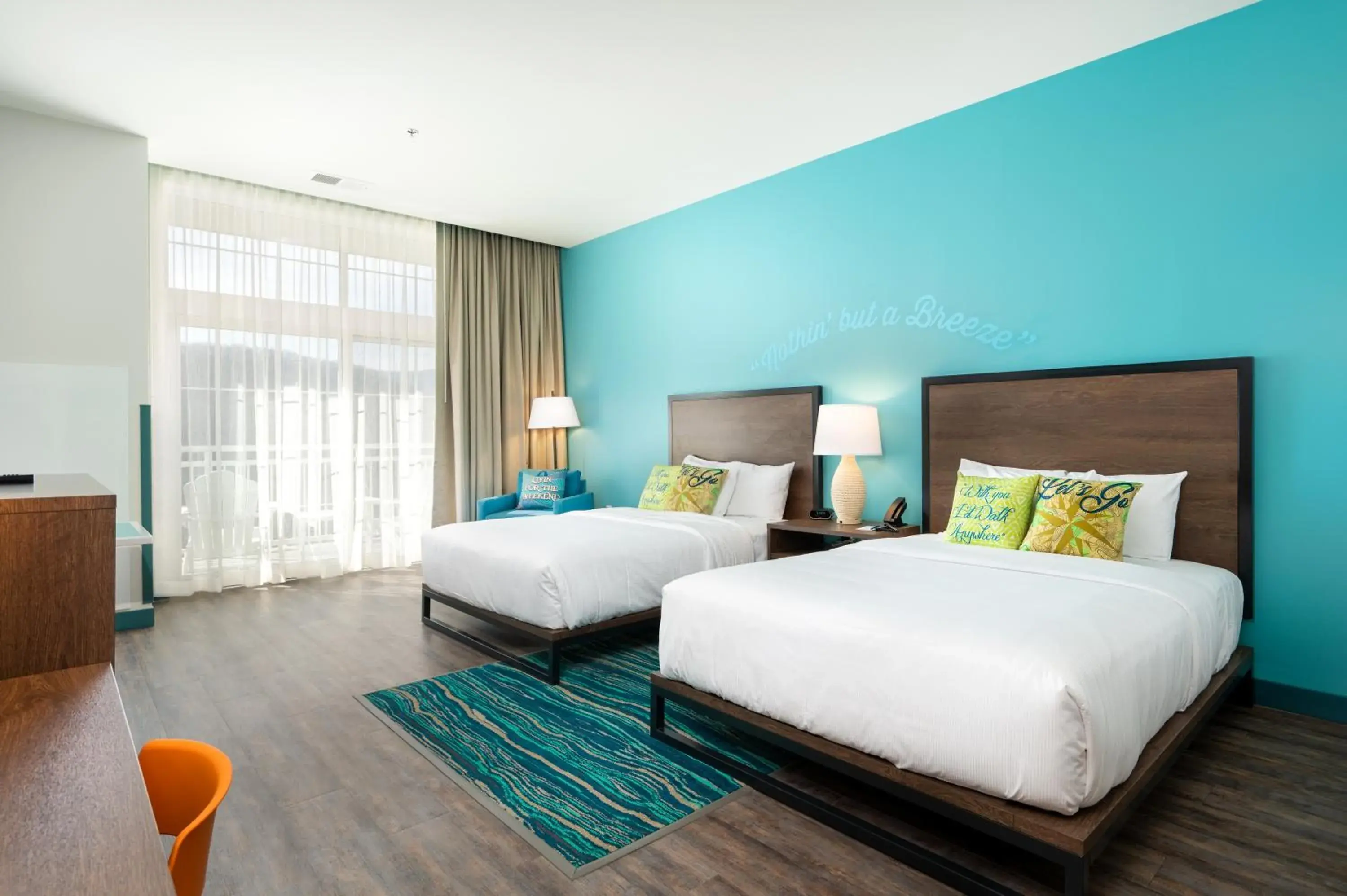 Queen Room with Balcony in The Lodge at Camp Margaritaville Queen Room with Balcony in The Lodge at Camp Margaritaville