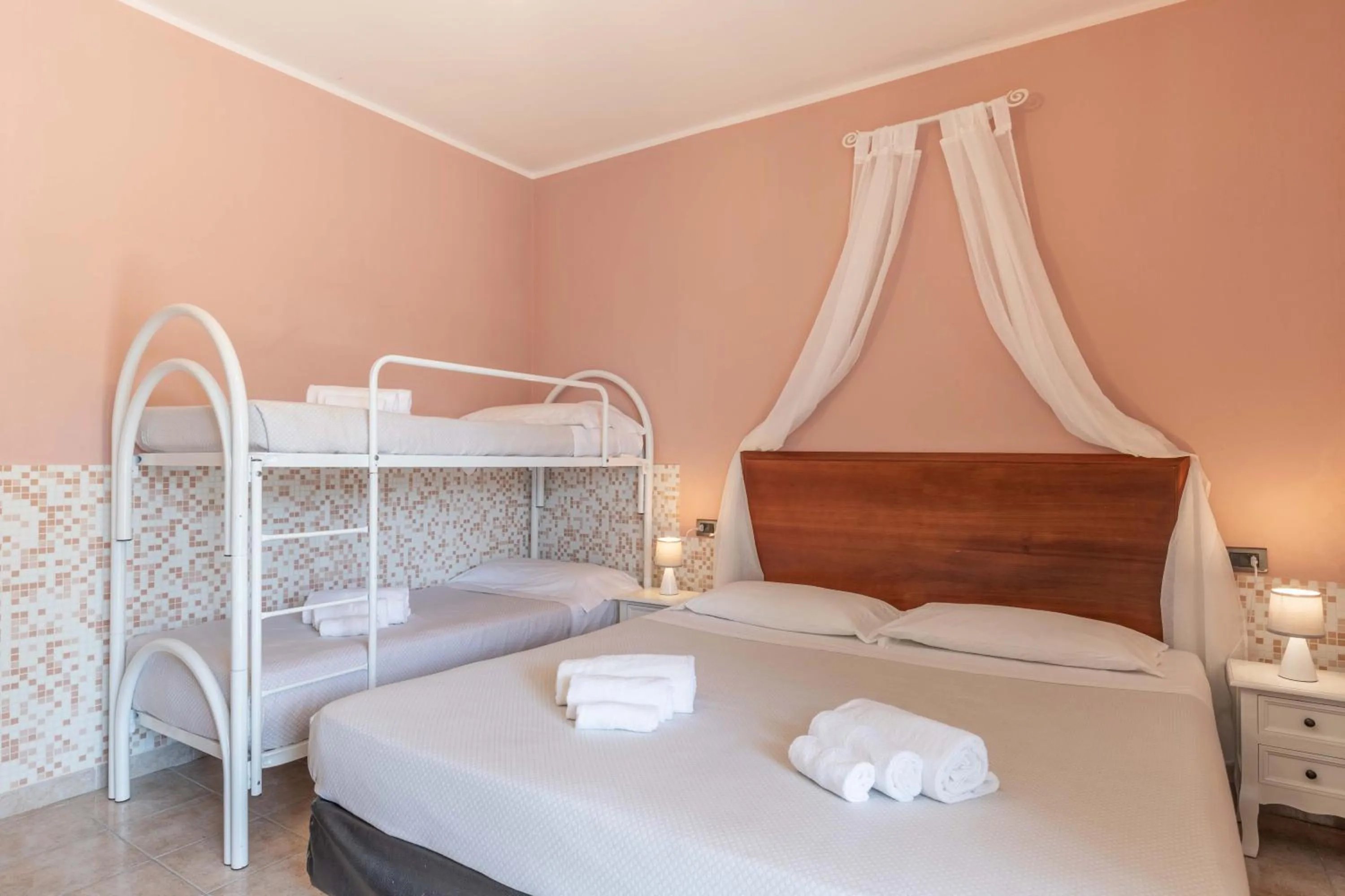 Bed in Hotel Riva Etrusca