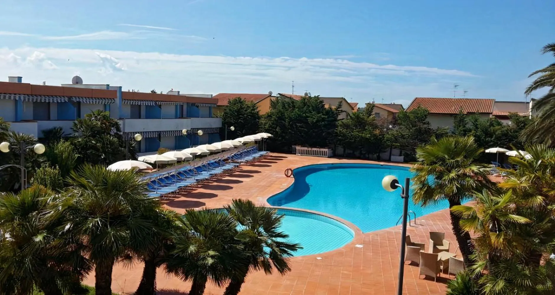 Pool view in Hotel Riva Etrusca